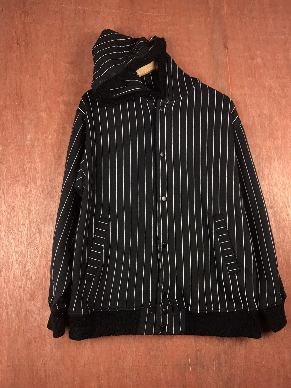 Japanese Brand DLL Bullet Noise Stripes hoodie Sweater #2474 Size US L / EU 52-54 / 3 - 1 Thumbnail