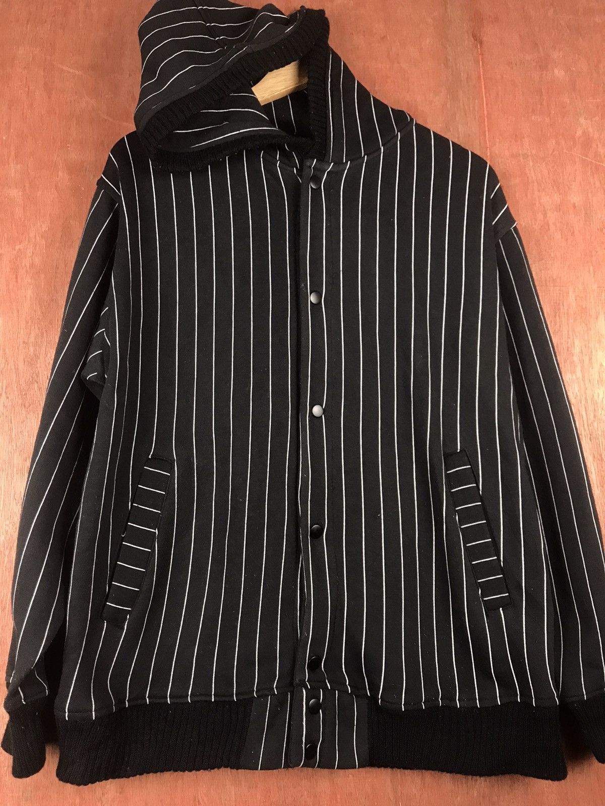 Japanese Brand DLL Bullet Noise Stripes hoodie Sweater #2474 Size US L / EU 52-54 / 3 - 2 Thumbnail
