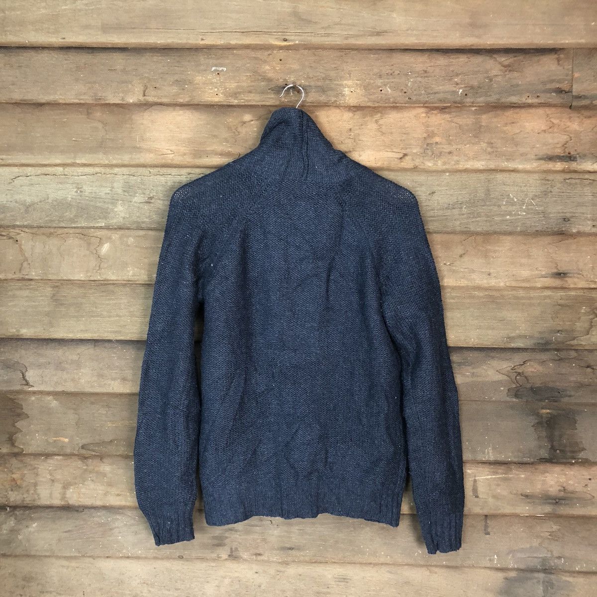 Japanese Brand Japanese Brand Dark blue cable Knitwear cardigan #H352 Size US M / EU 48-50 / 2 - 7 Thumbnail