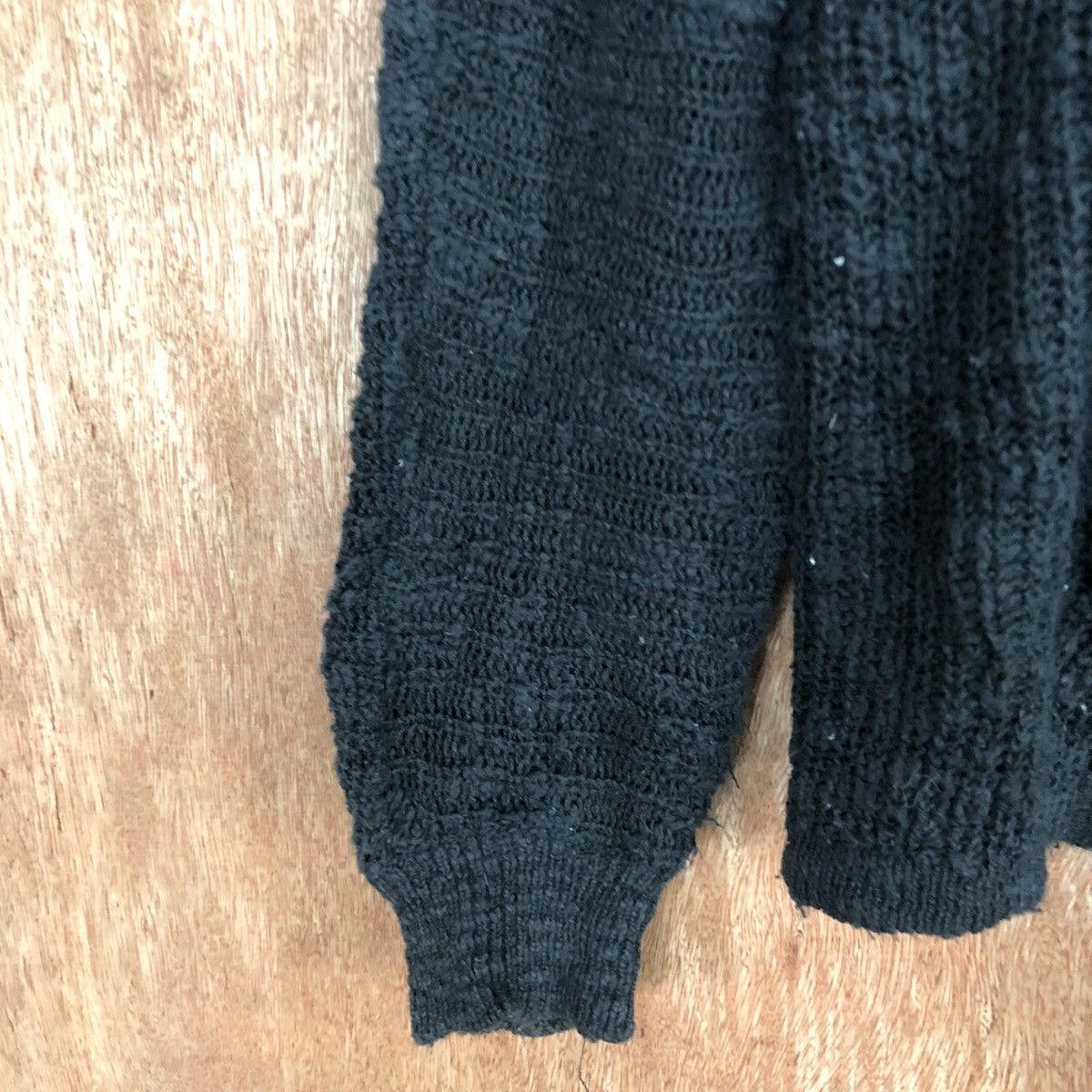 Homespun Knitwear INGNI Black Long Cardigan knitwear japan #H219 Size US XL / EU 56 / 4 - 6 Thumbnail