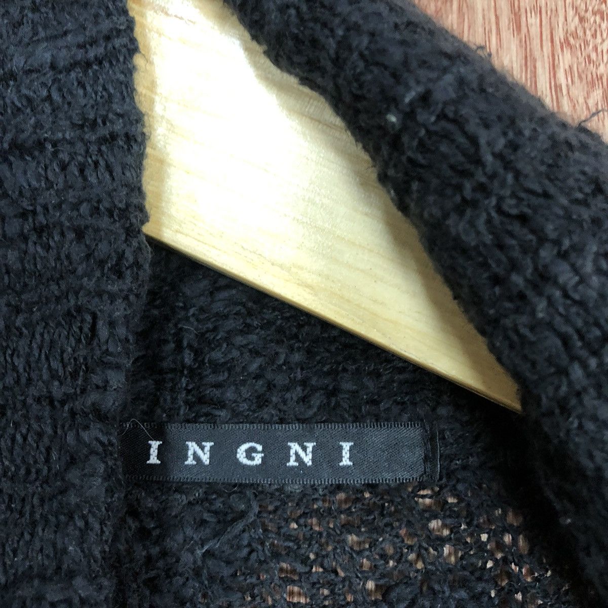 Homespun Knitwear INGNI Black Long Cardigan knitwear japan #H219 Size US XL / EU 56 / 4 - 10 Thumbnail