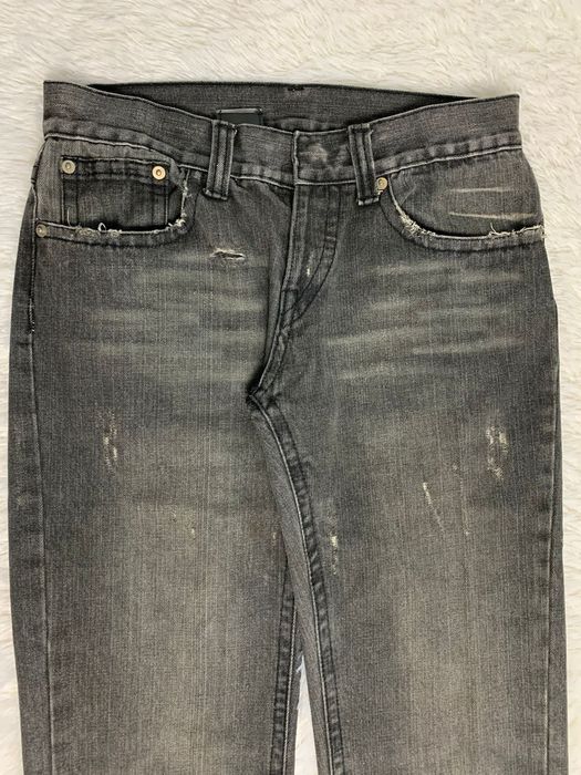 Dior Dior Black Washed Distressed Denim | Grailed