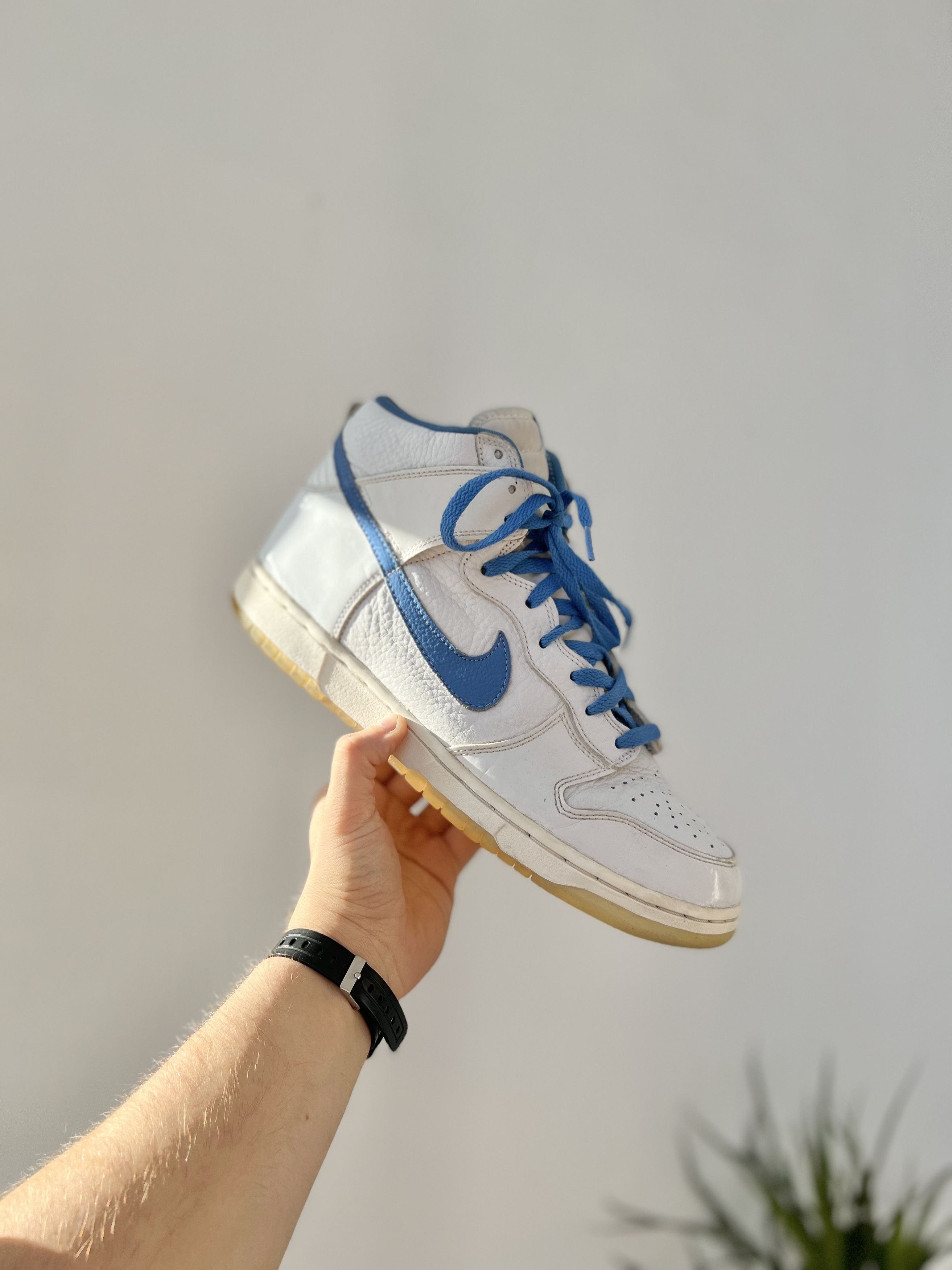 Nike × Vintage NIke Dunk High UNC white University blue DS 2002 Size US 12 / EU 45 - 2 Thumbnail