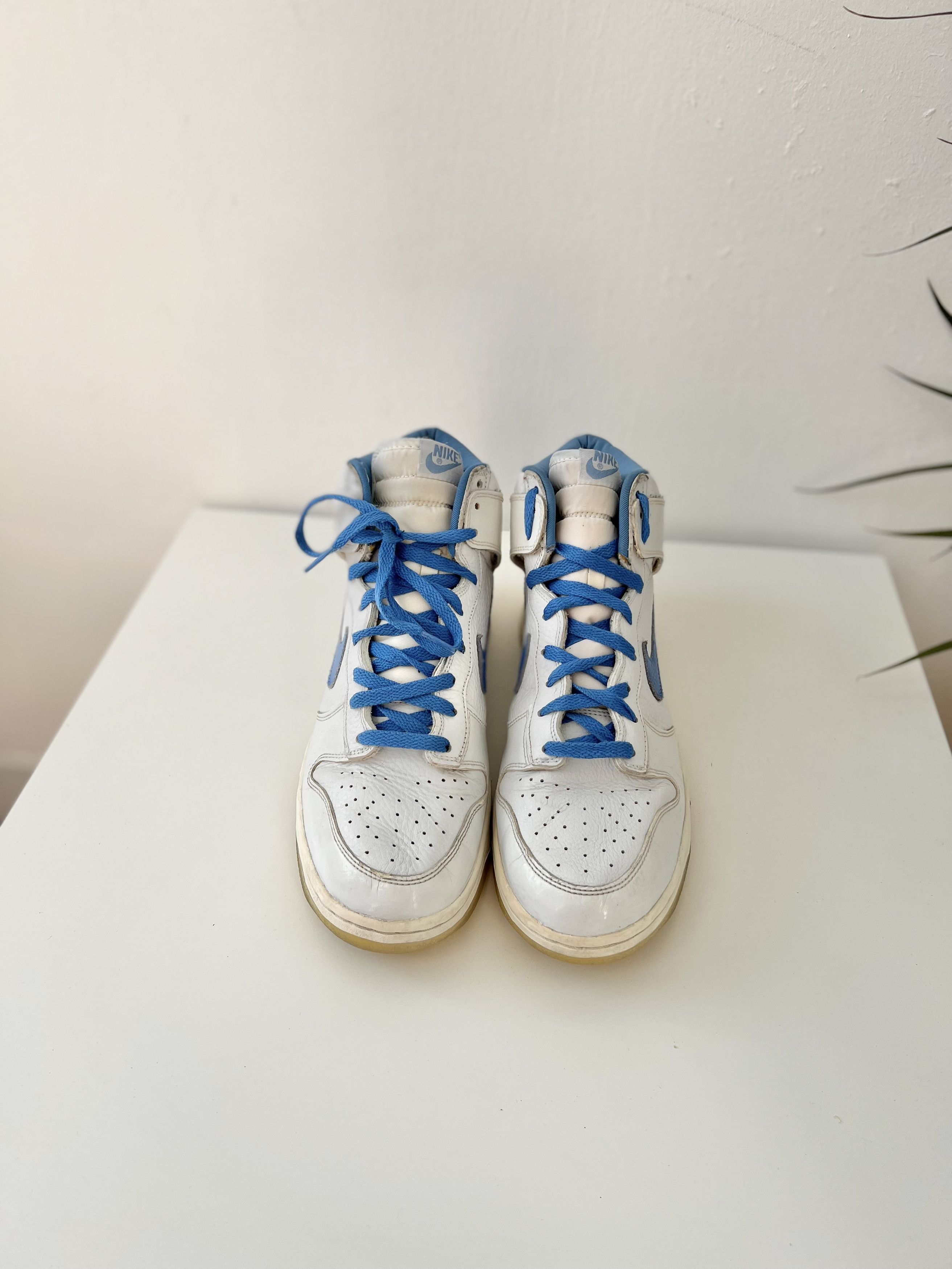 Nike × Vintage NIke Dunk High UNC white University blue DS 2002 Size US 12 / EU 45 - 4 Thumbnail