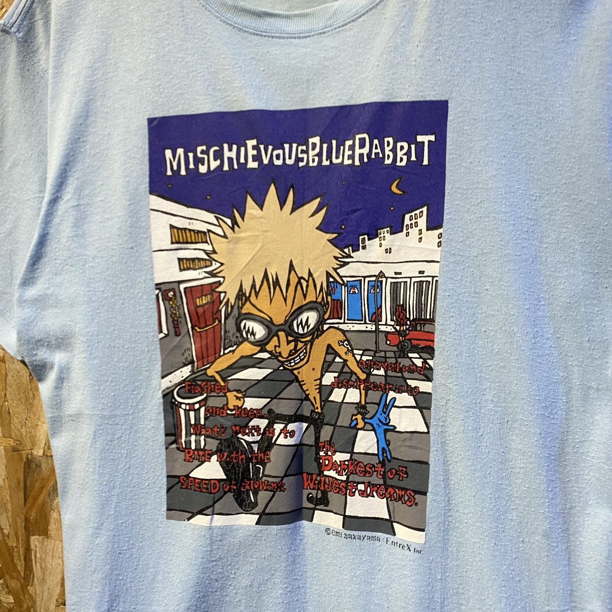 Japanese Brand RARE DESIGN‼️Mischievous Blue Rabbit Japanese Brand T-Shirt Size US L / EU 52-54 / 3 - 3 Thumbnail