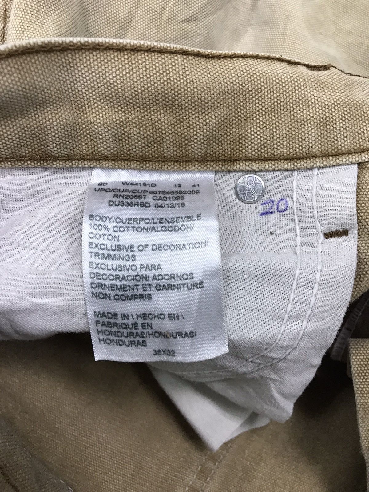 Dickies × Vintage Vintage 90s Dickies carpenter Pants size 38x32 Size US 38 / EU 54 - 9 Thumbnail