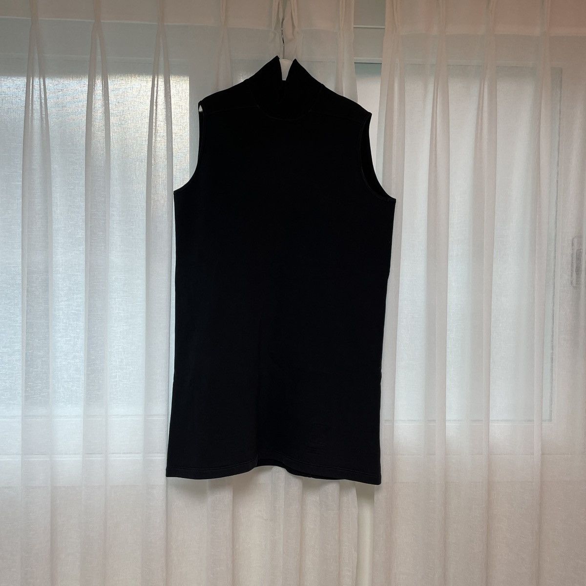 Rick Owens Iconic Thick Cotton high neck tank top Rick Owens sleeveless Size US M / EU 48-50 / 2 - 1 Thumbnail