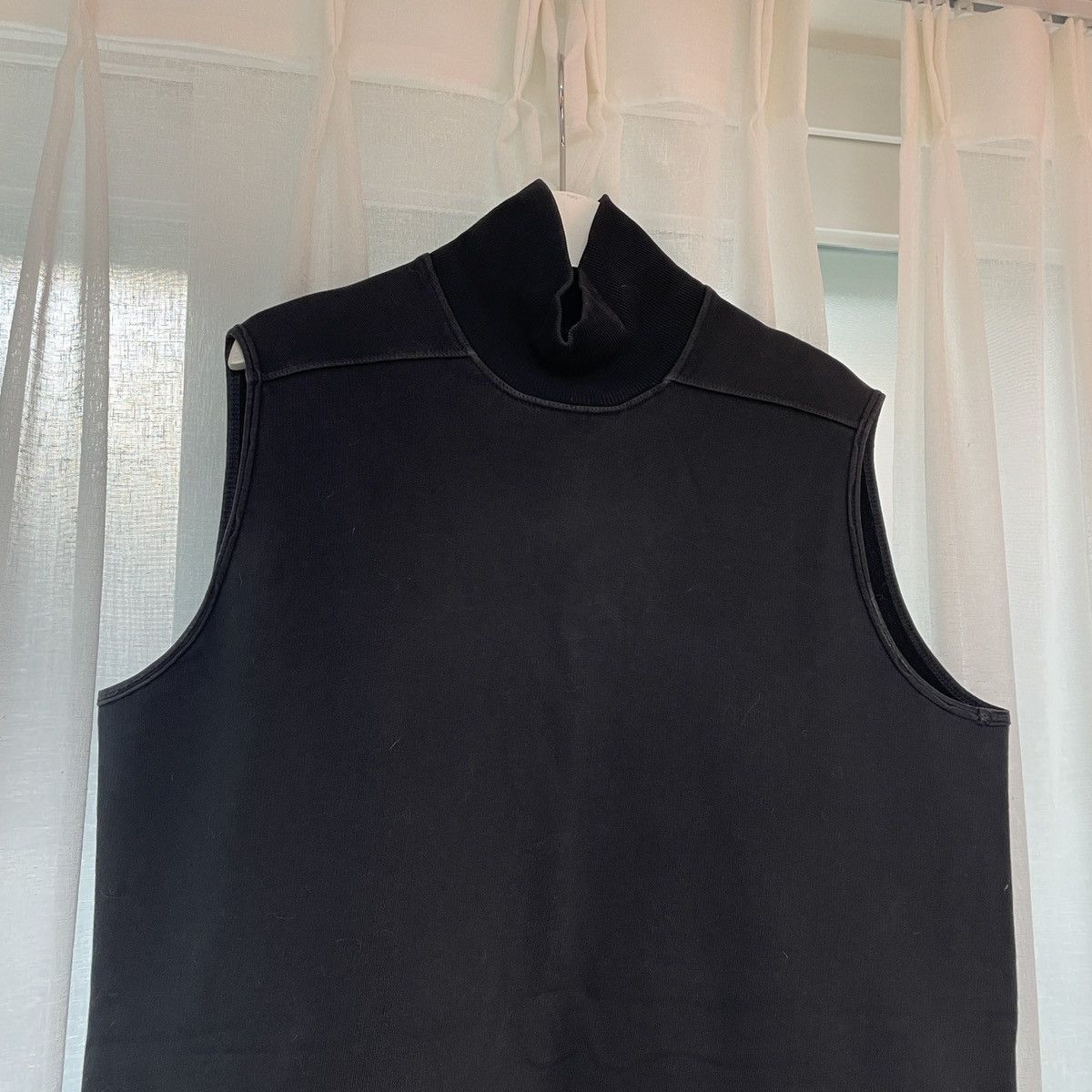 Rick Owens Iconic Thick Cotton high neck tank top Rick Owens sleeveless Size US M / EU 48-50 / 2 - 2 Thumbnail