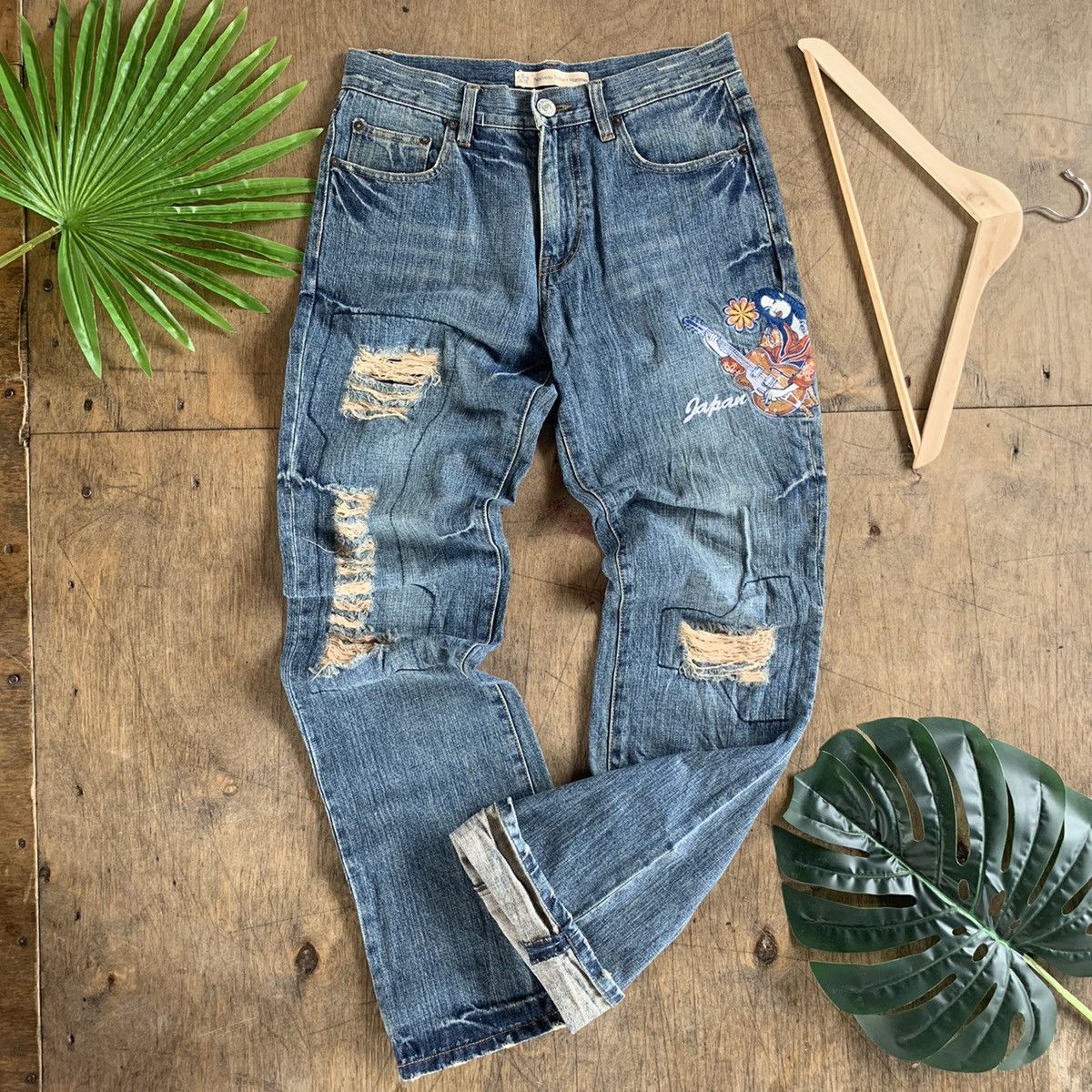 Nouveau Brillant Homme Denim Jeans