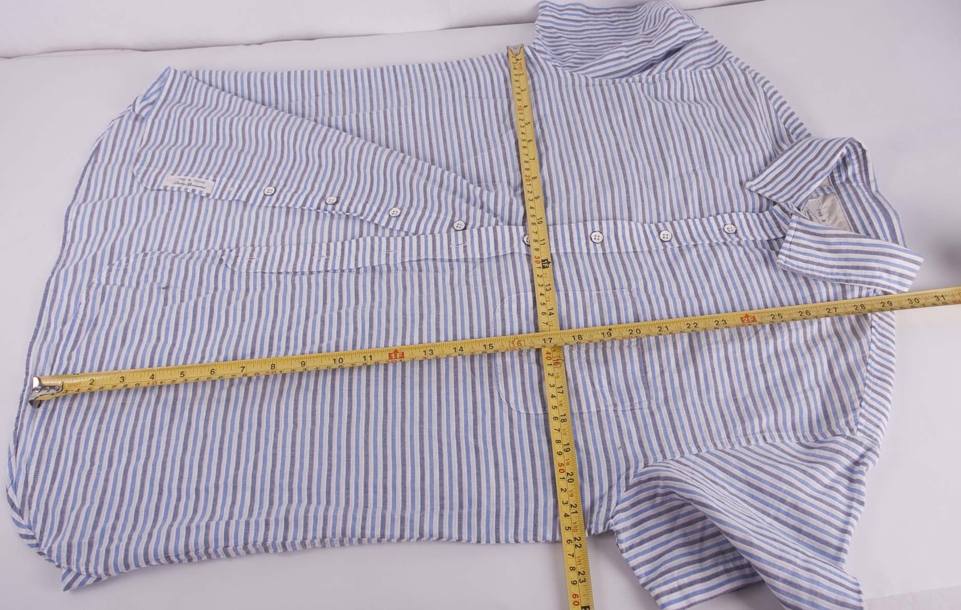 Rag & Bone Rag & Bones Shirt Short Sleeve Stripe Size L Size US L / EU 52-54 / 3 - 4 Thumbnail