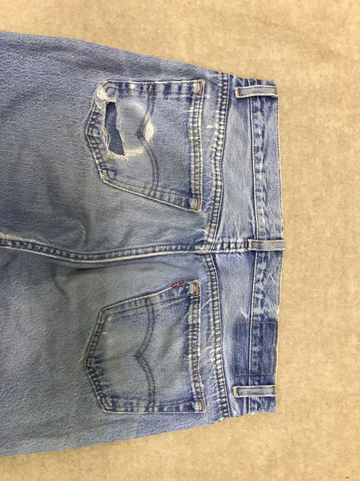 Levi's Vintage Clothing × Vintage Vintage Levi’s 501 Distressed Denim Made In USA 34x32 Size US 34 / EU 50 - 4 Thumbnail