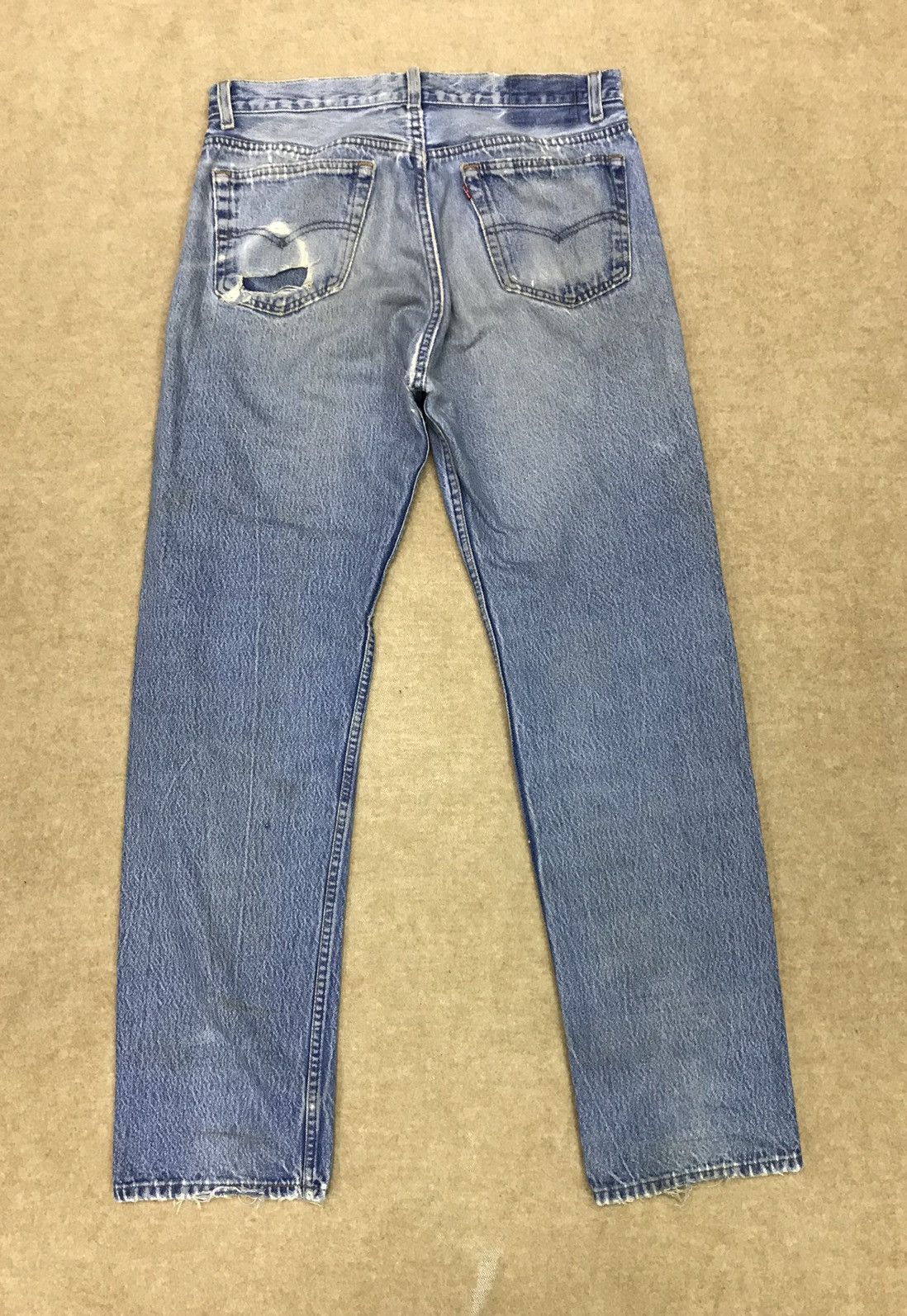 Levi's Vintage Clothing × Vintage Vintage Levi’s 501 Distressed Denim Made In USA 34x32 Size US 34 / EU 50 - 2 Thumbnail
