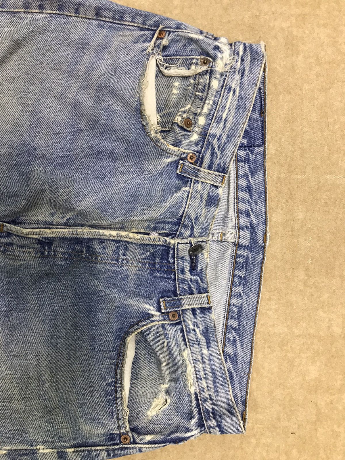 Levi's Vintage Clothing × Vintage Vintage Levi’s 501 Distressed Denim Made In USA 34x32 Size US 34 / EU 50 - 7 Thumbnail