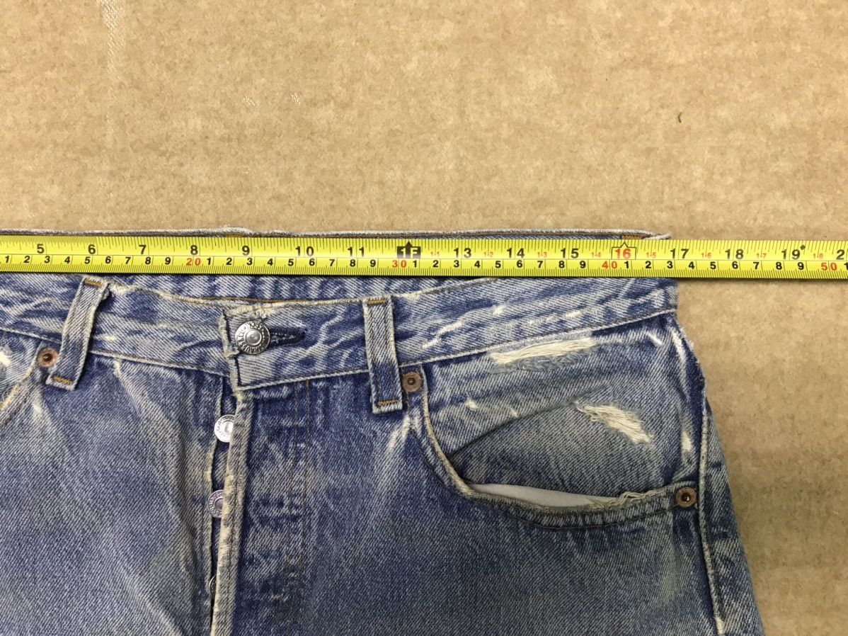 Levi's Vintage Clothing × Vintage Vintage Levi’s 501 Distressed Denim Made In USA 34x32 Size US 34 / EU 50 - 12 Thumbnail