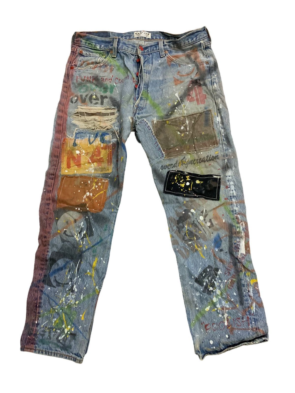 Levi's 🔥Vintage Levi’s 501 Over Design Creation by Kousuke Matsui Size US 31 - 1 Thumbnail