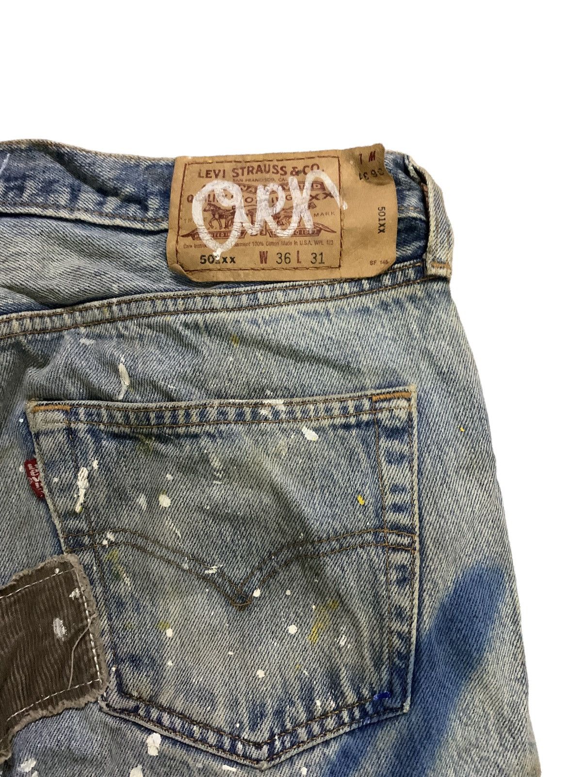 Levi's 🔥Vintage Levi’s 501 Over Design Creation by Kousuke Matsui Size US 31 - 7 Thumbnail