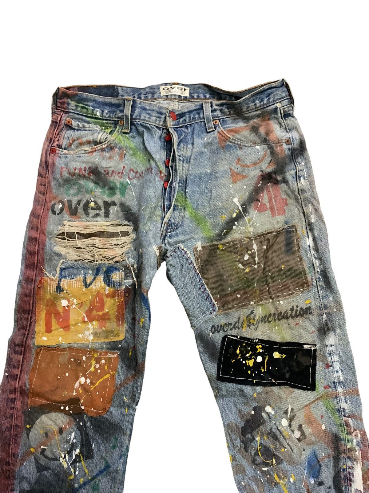Levi's 🔥Vintage Levi’s 501 Over Design Creation by Kousuke Matsui Size US 31 - 3 Thumbnail