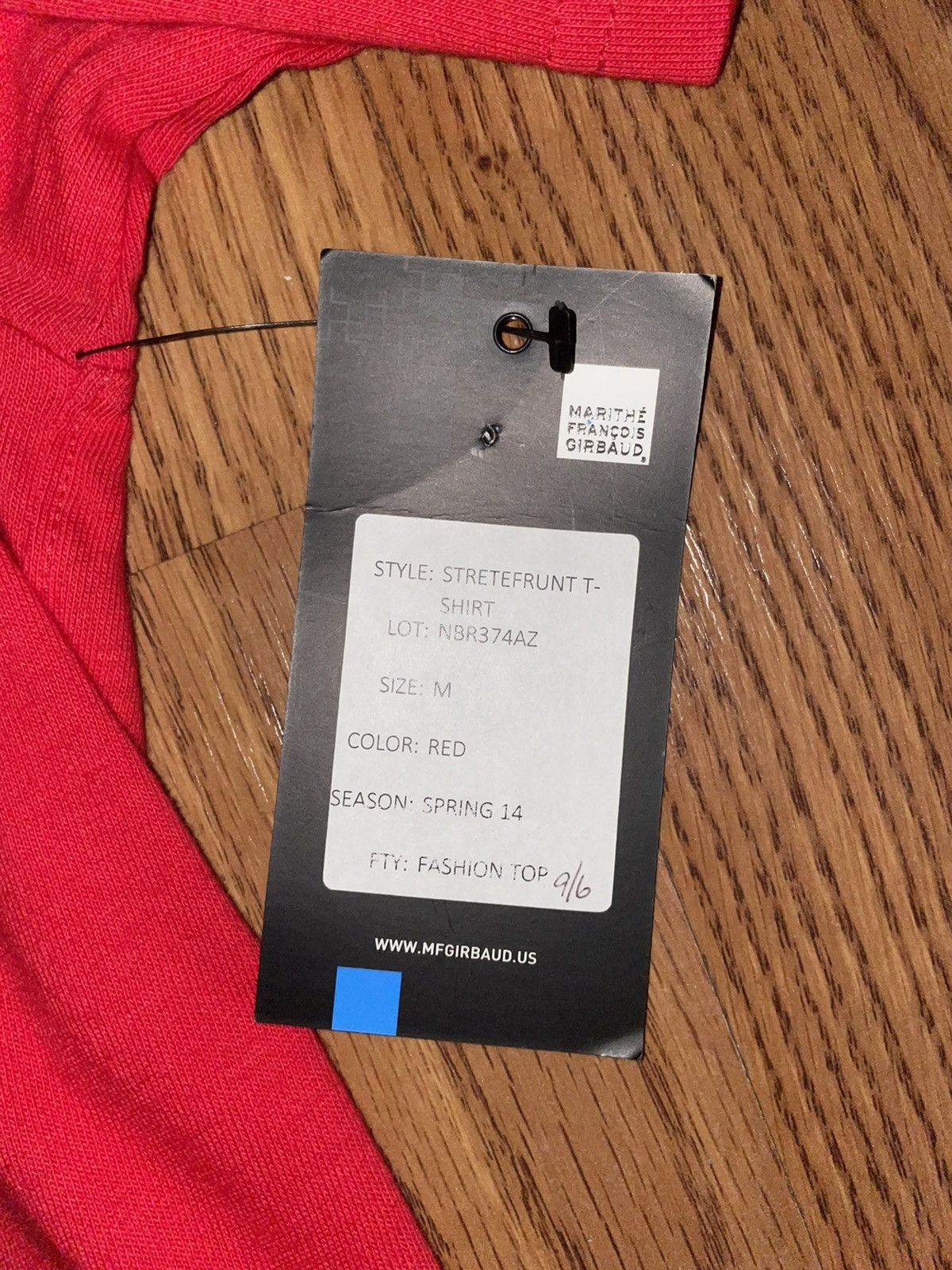 Marithe + Francois Girbaud Marithe Francois Girbaud Red T Shirt Size US M / EU 48-50 / 2 - 4 Thumbnail