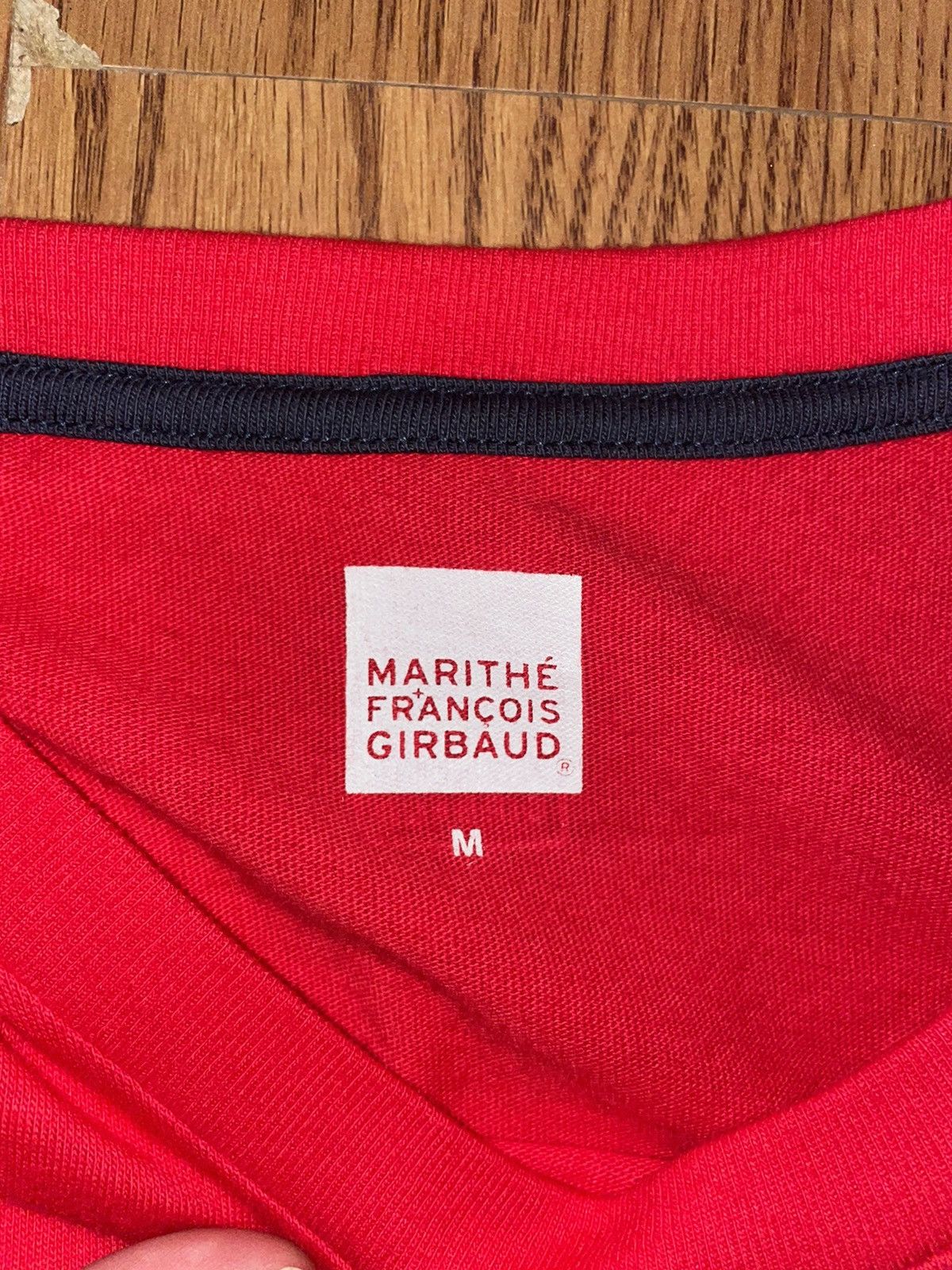 Marithe + Francois Girbaud Marithe Francois Girbaud Red T Shirt Size US M / EU 48-50 / 2 - 2 Thumbnail