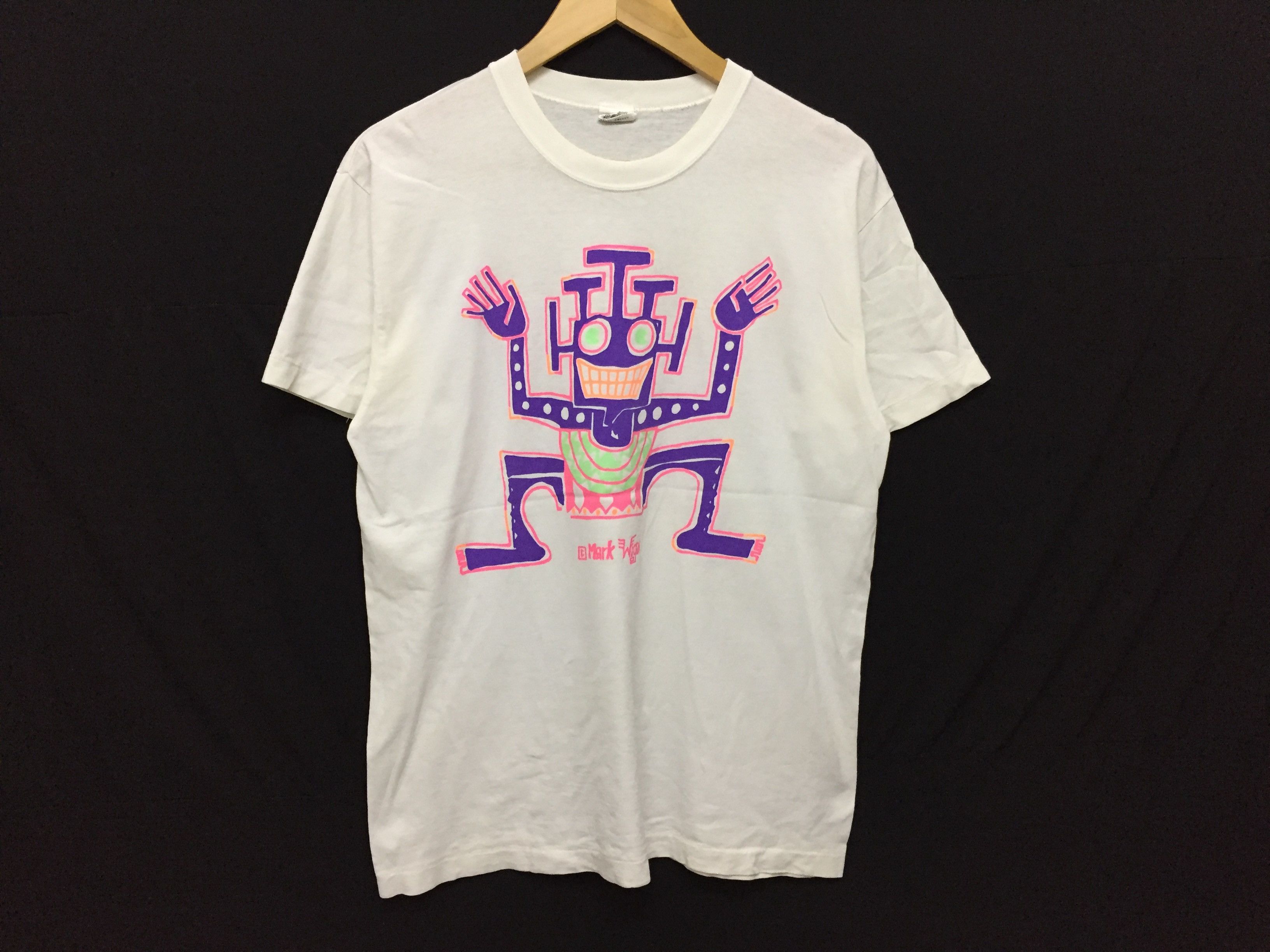 Vintage 80's MARK WIGAN art tee andy warhol Size US M / EU 48-50 / 2 - 2 Thumbnail