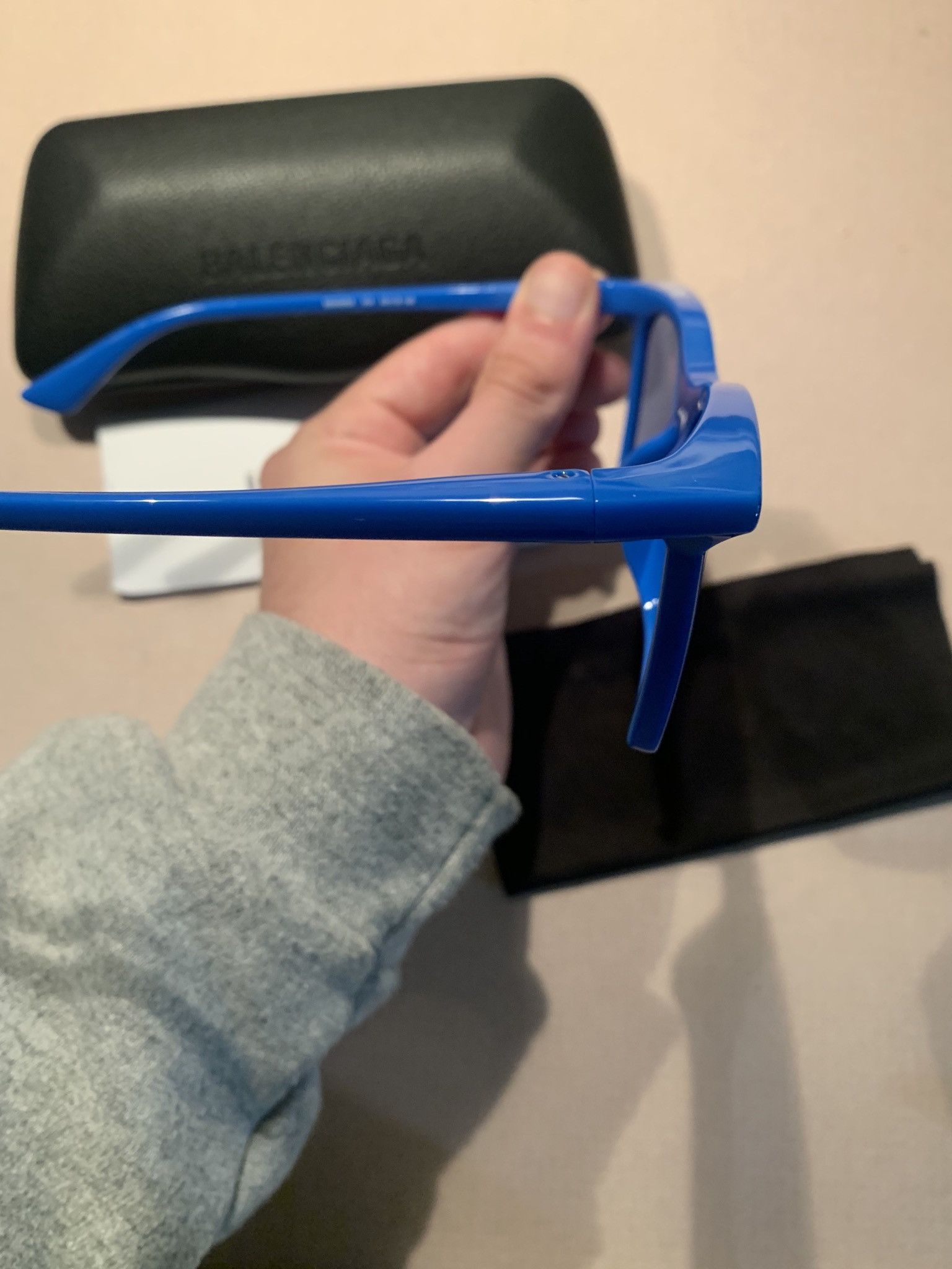 Balenciaga × Designer *RARE* Balenciaga Blue Italian-Made Sunglasses Size ONE SIZE - 3 Thumbnail