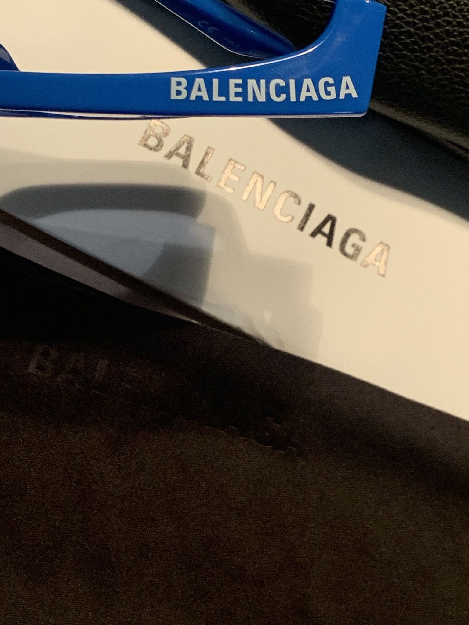 Balenciaga × Designer *RARE* Balenciaga Blue Italian-Made Sunglasses Size ONE SIZE - 5 Thumbnail