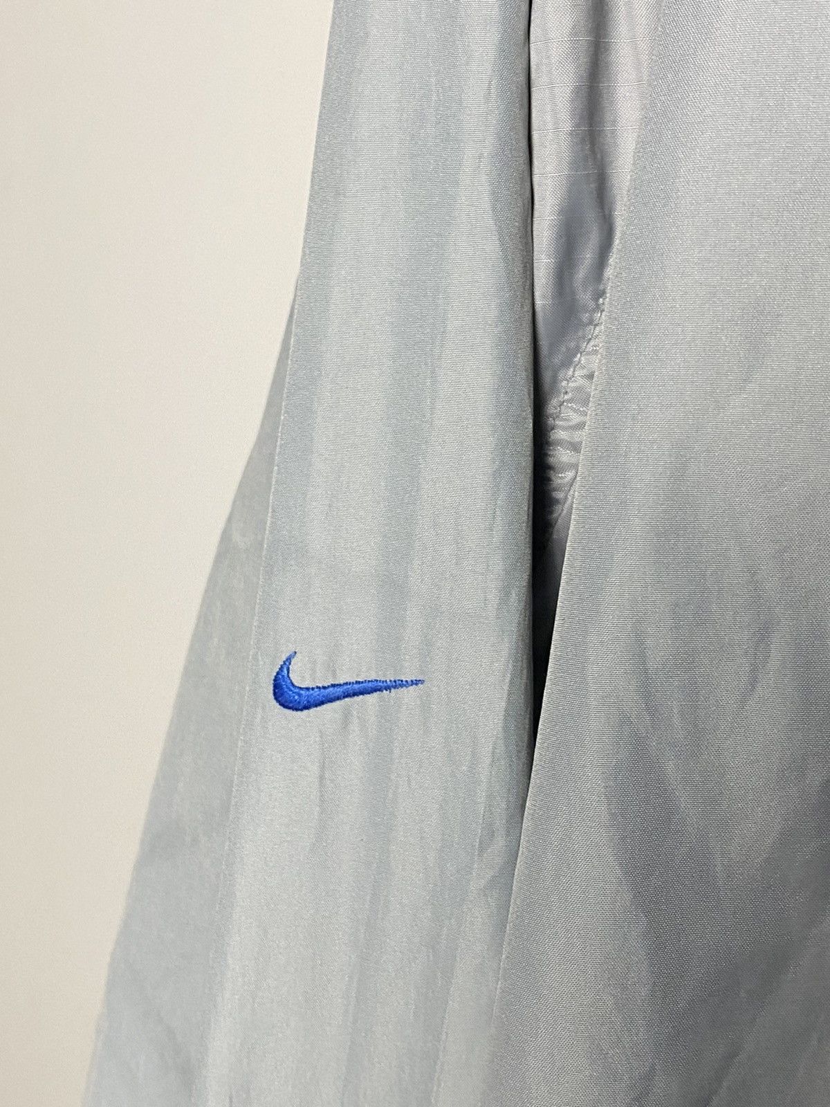 Nike × Vintage RARE Nike TN vintage grey blue track jacket small hex logo Size US XL / EU 56 / 4 - 6 Thumbnail