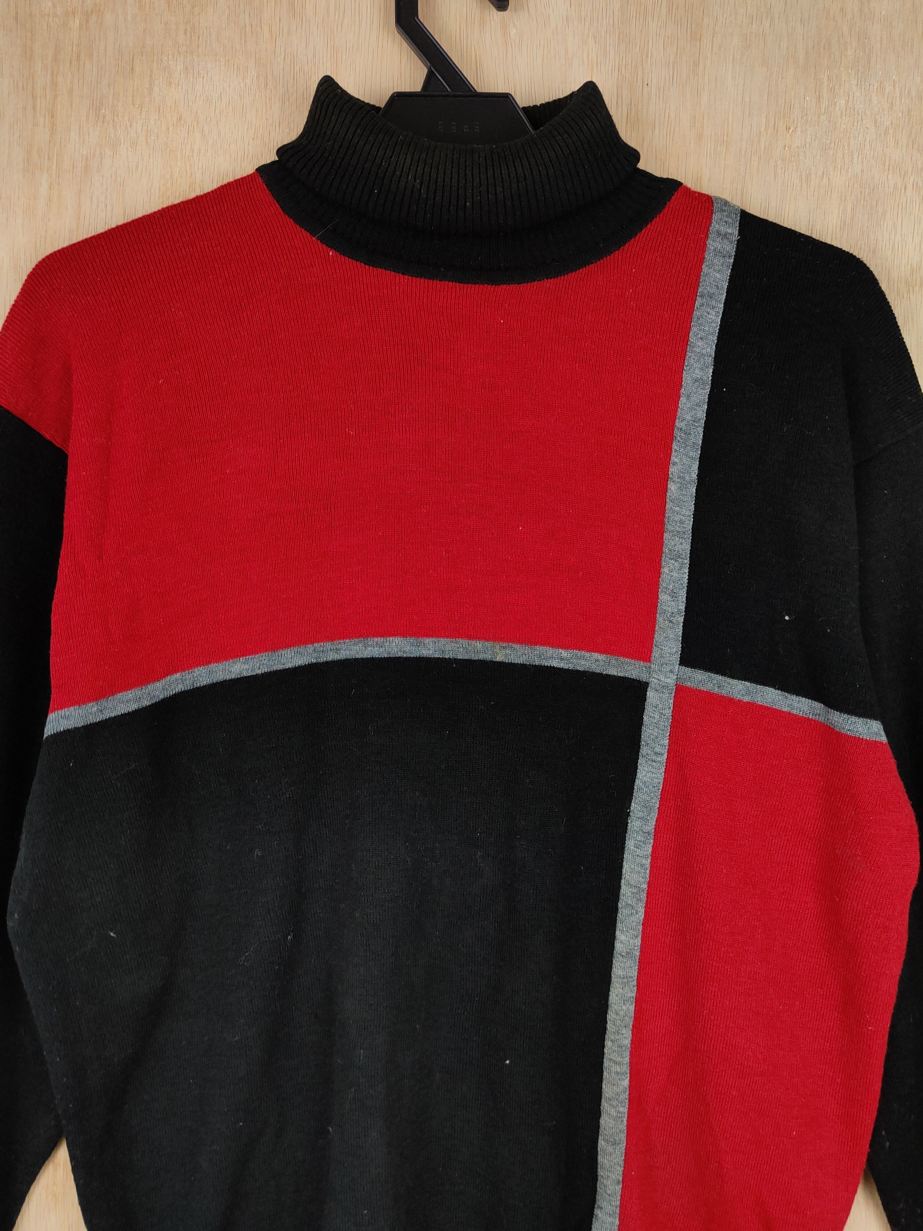 Homespun Knitwear × Japanese Brand Japanese Brand Red/Black checkered sweatshirt Knitwear #4286 Size US S / EU 44-46 / 1 - 2 Thumbnail