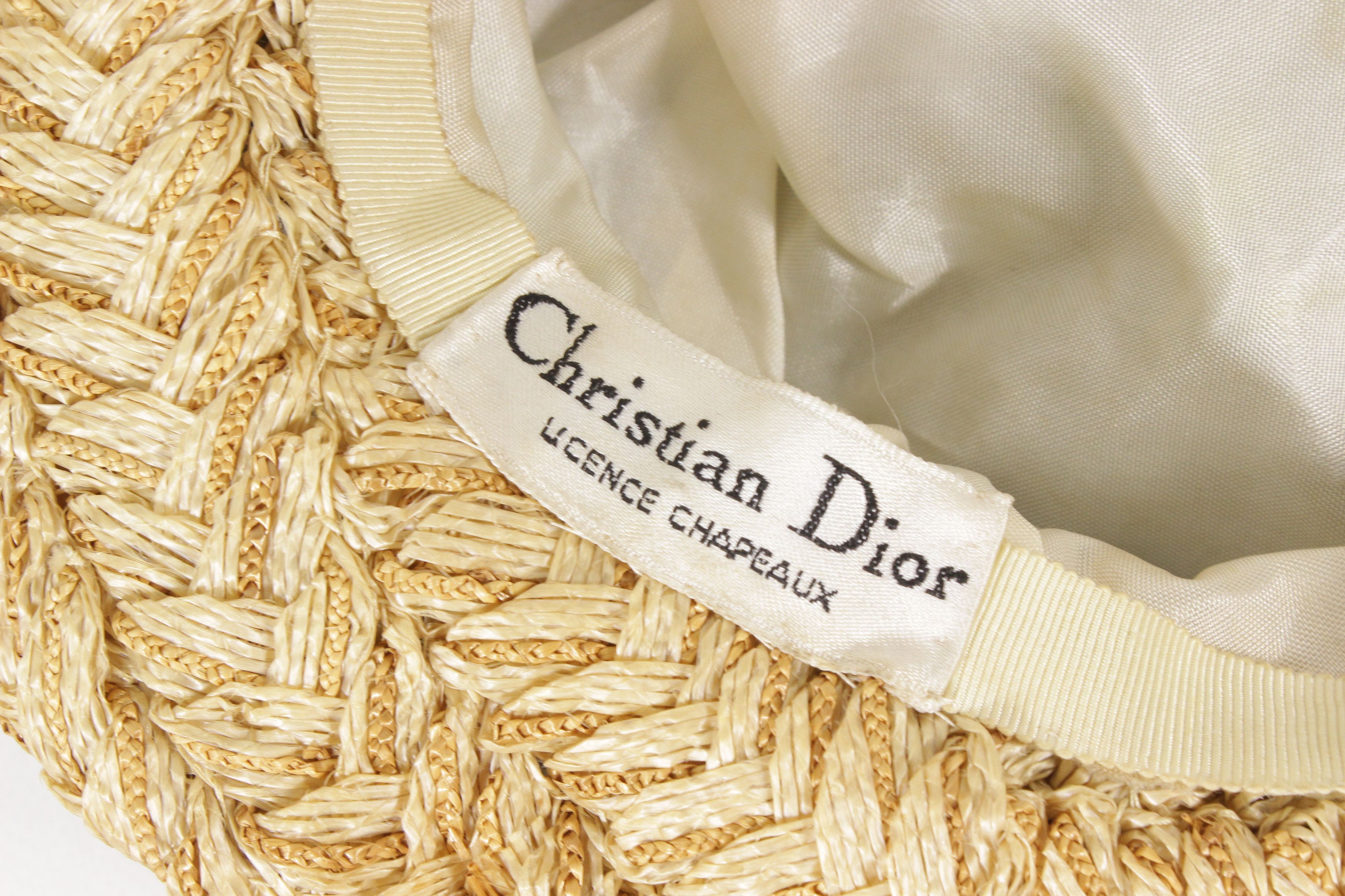 Dior 80S Flowers Hat Vintage Size ONE SIZE - 8 Thumbnail