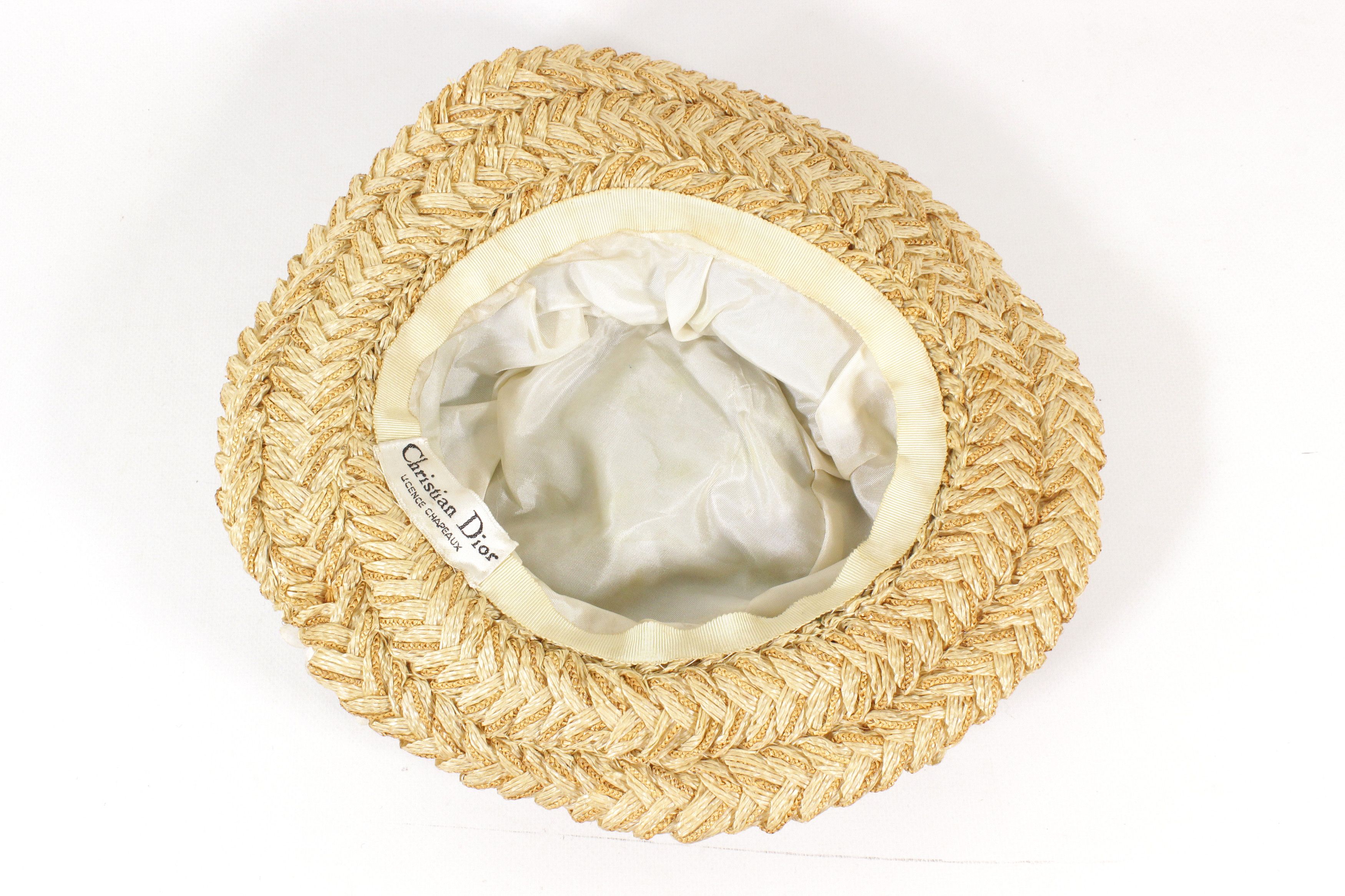 Dior 80S Flowers Hat Vintage Size ONE SIZE - 6 Thumbnail