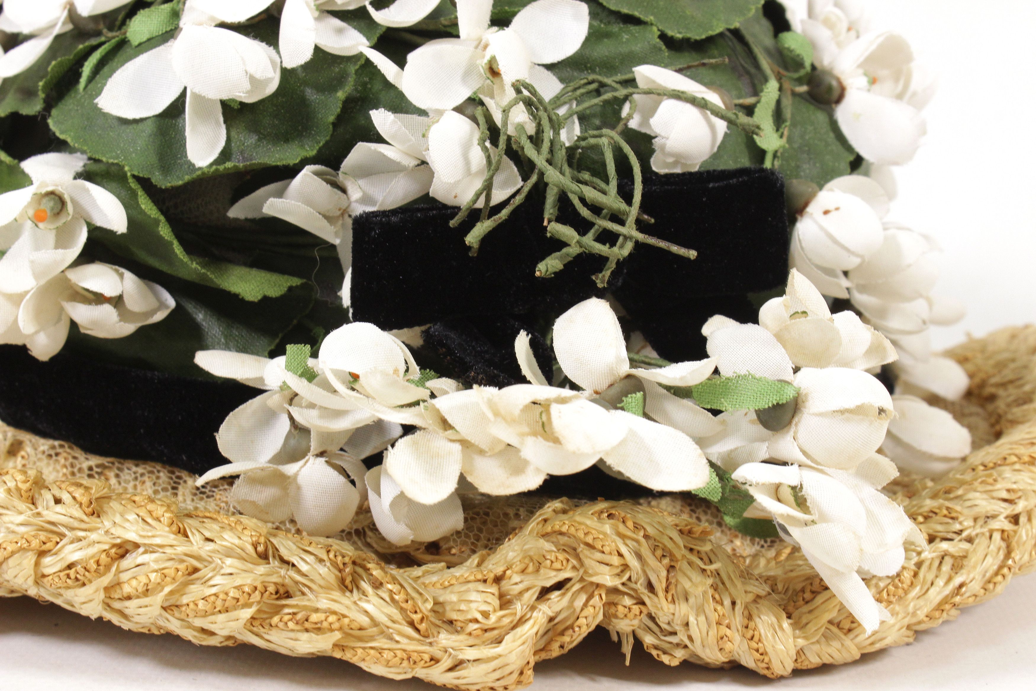 Dior 80S Flowers Hat Vintage Size ONE SIZE - 5 Thumbnail
