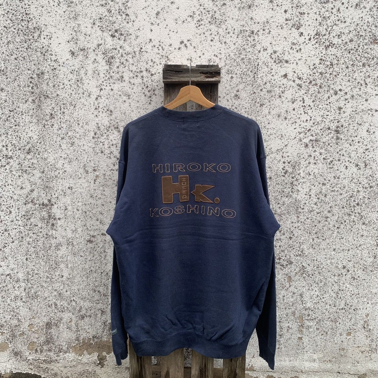 Hiroko Koshino Homme × Japanese Brand × Selected Homme Japanese Vintage Designer Crewneck Sweater Baggy Pullover Size US XL / EU 56 / 4 - 9 Thumbnail