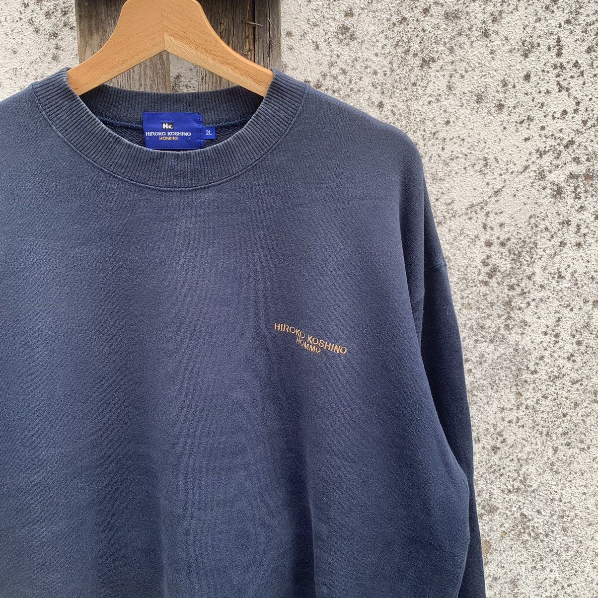 Hiroko Koshino Homme × Japanese Brand × Selected Homme Japanese Vintage Designer Crewneck Sweater Baggy Pullover Size US XL / EU 56 / 4 - 4 Thumbnail