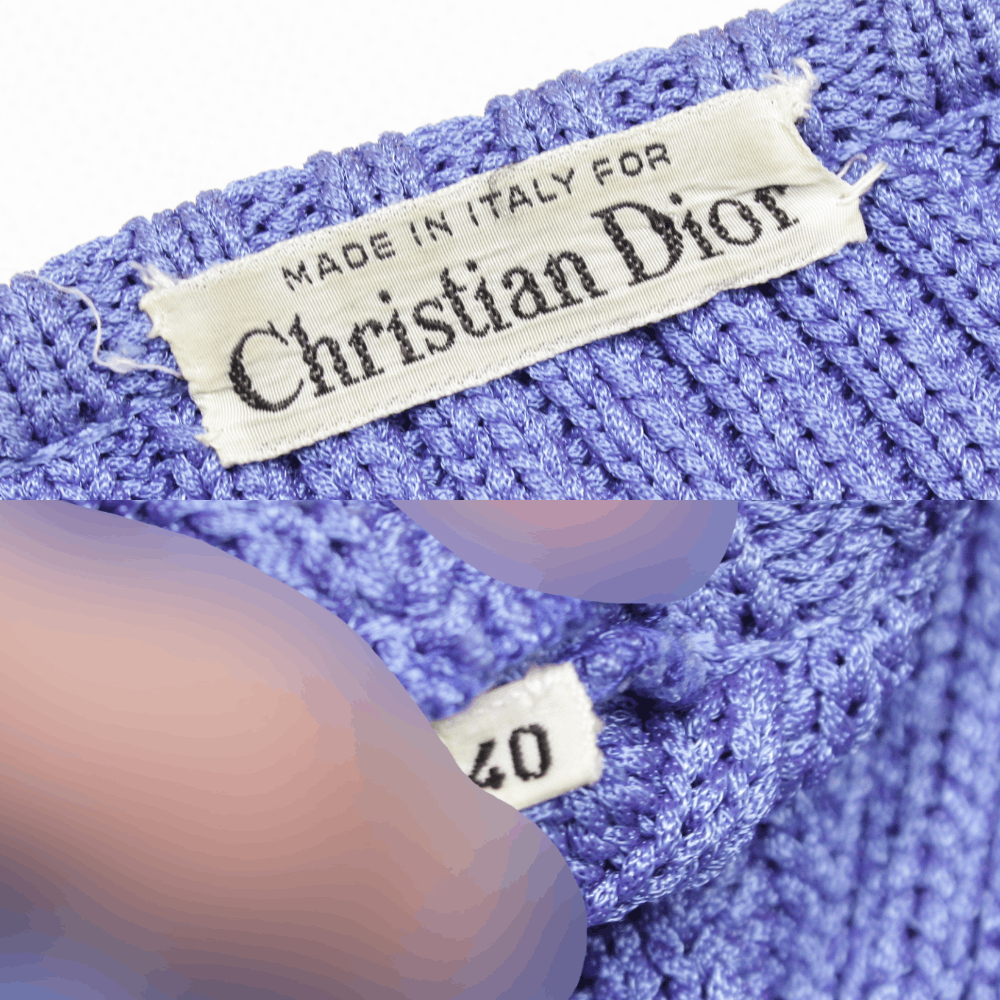 Dior 80S Embroidered Oversize Shortsleeve Knit Vintage Size S / US 4 / IT 40 - 8 Thumbnail