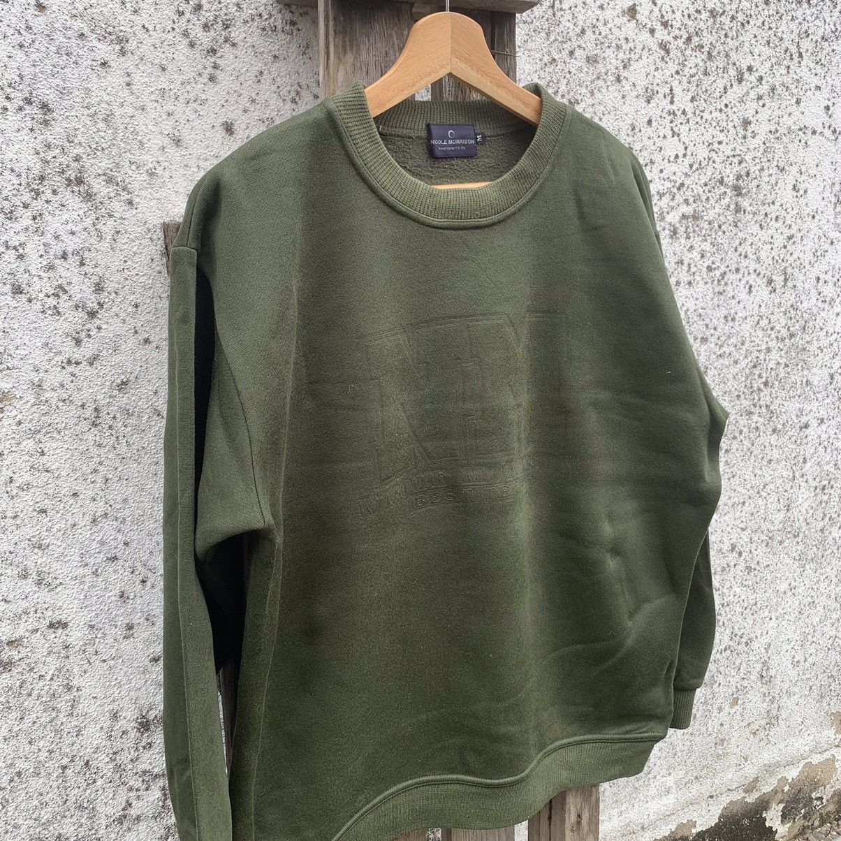 Japanese Brand × Vintage Vintage Nicole Morrison Big Logo Hidden Sweater Pullover Size US M / EU 48-50 / 2 - 2 Thumbnail
