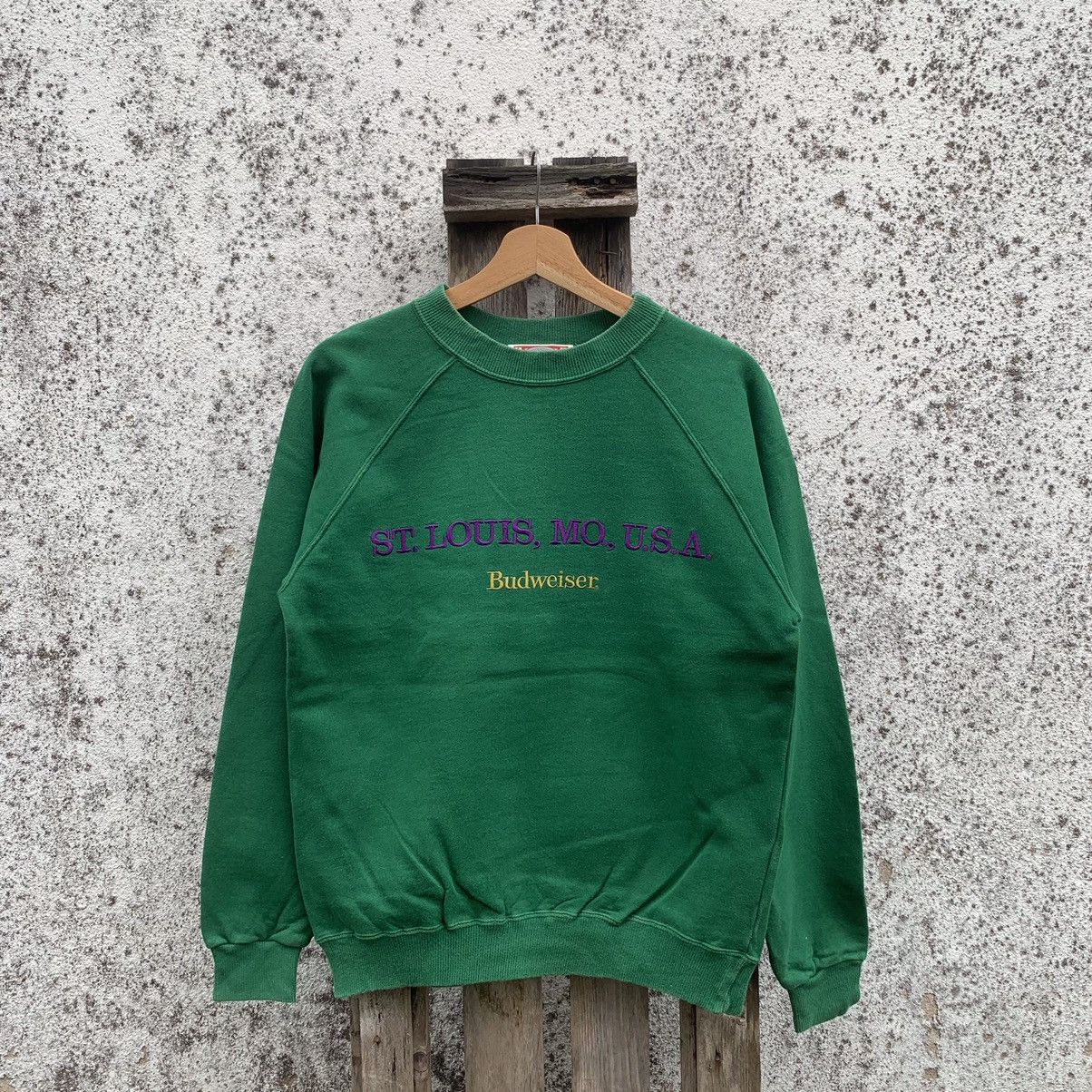 1990’s Vintage Budweiser Spell Out Sweater Pullover Jumper