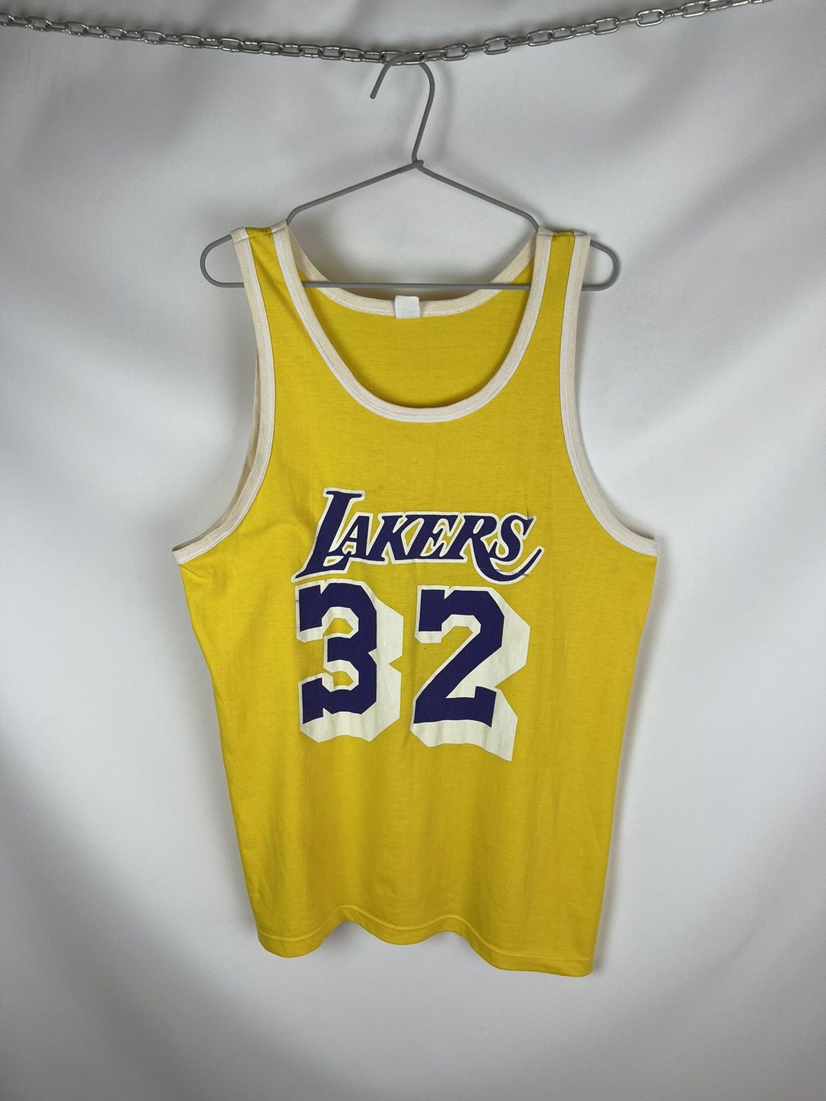 Vintage LA outlet Lakers Yellow NBA Champion Tank Top 80's Large