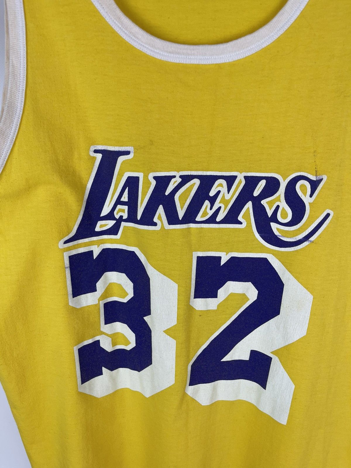 NBA Los Angeles Lakers vintage big logo made in Italy tank top Size US M / EU 48-50 / 2 - 4 Thumbnail