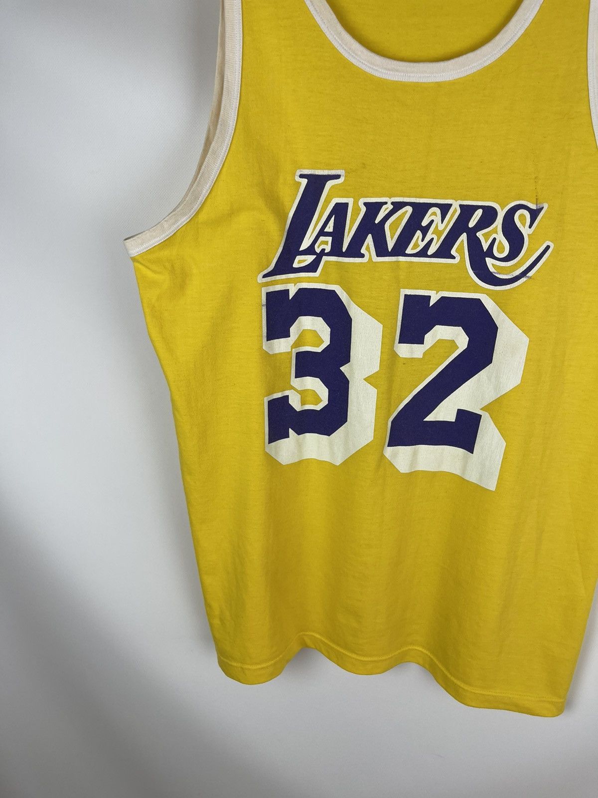 NBA Los Angeles Lakers vintage big logo made in Italy tank top Size US M / EU 48-50 / 2 - 3 Thumbnail
