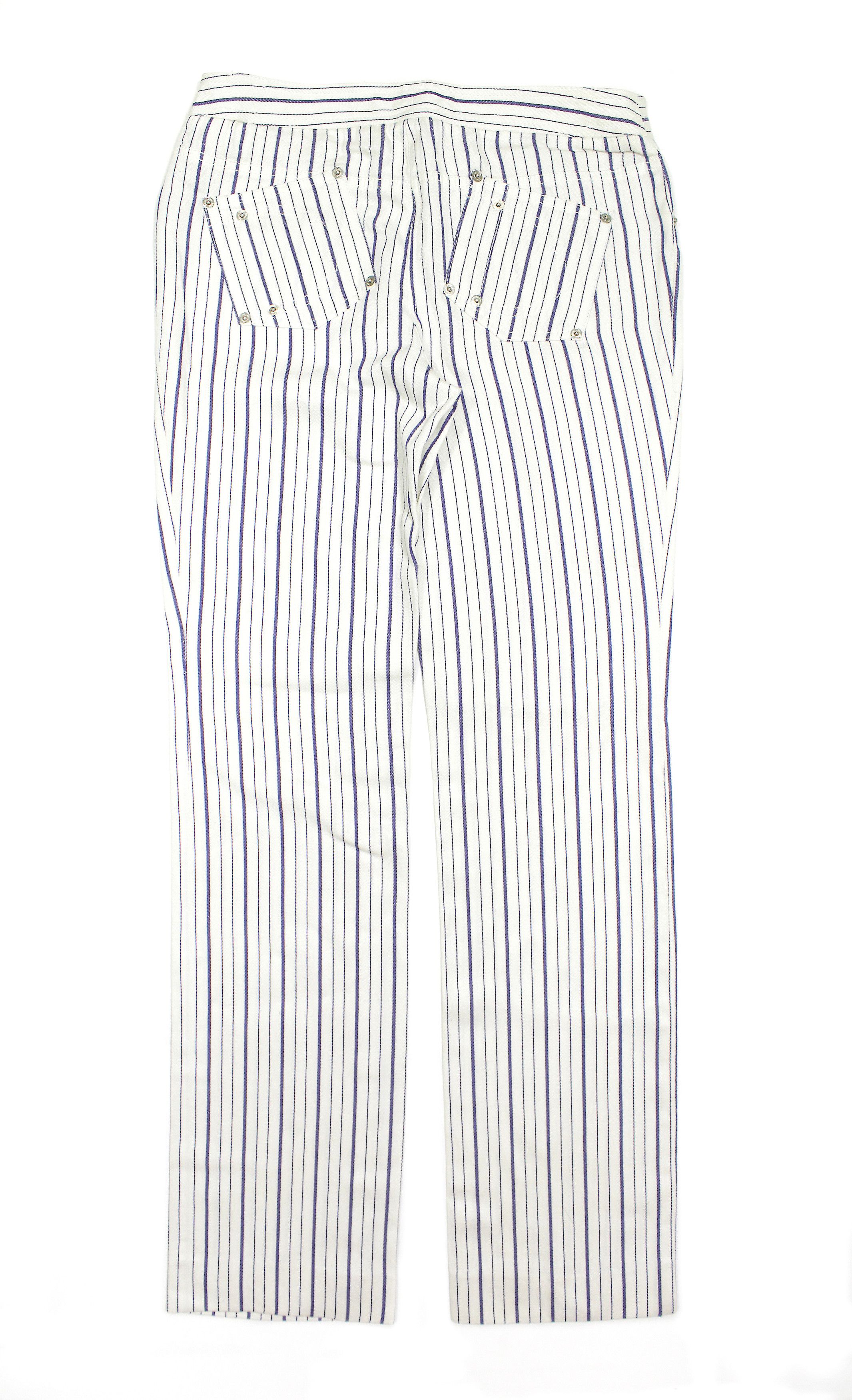 Dior Boutique 00s Striped Pants Y2K Size 28" / US 6 / IT 42 - 3 Thumbnail