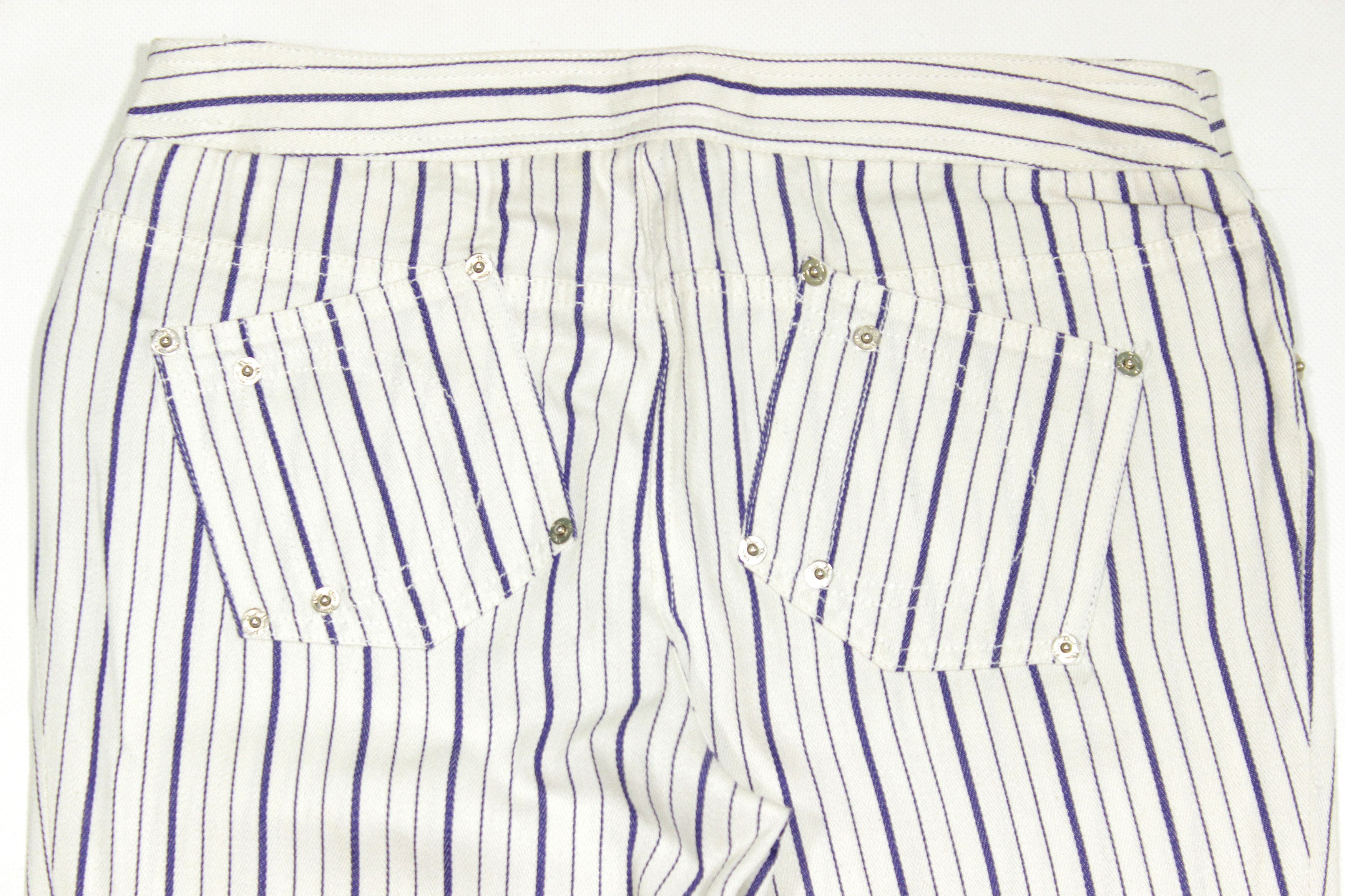 Dior Boutique 00s Striped Pants Y2K Size 28" / US 6 / IT 42 - 5 Thumbnail