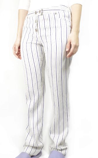 Dior Boutique 00s Striped Pants Y2K Size 28" / US 6 / IT 42 - 2 Thumbnail