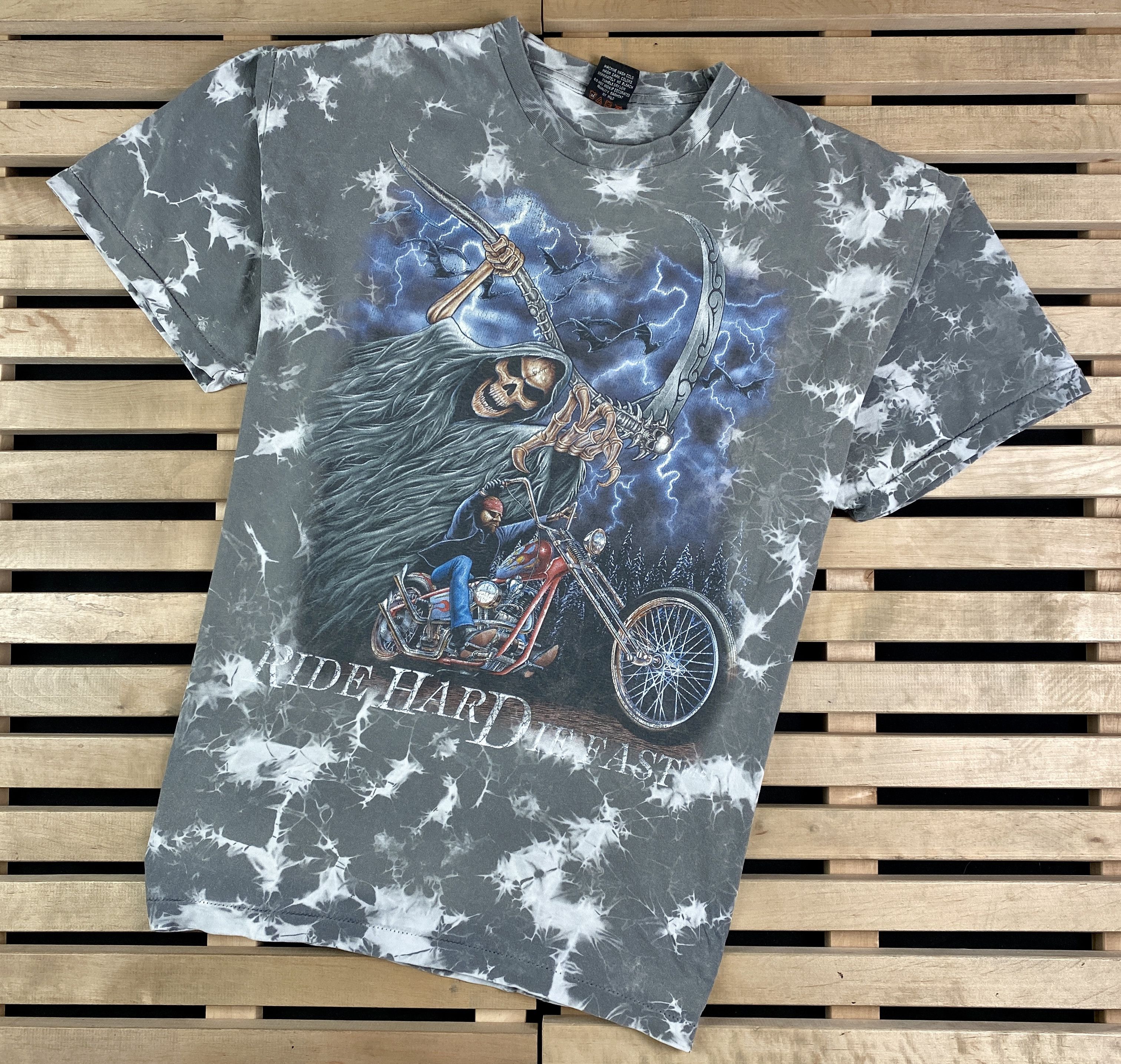 Mens Vintage T Shirt Ride Hardie Fast Size XL