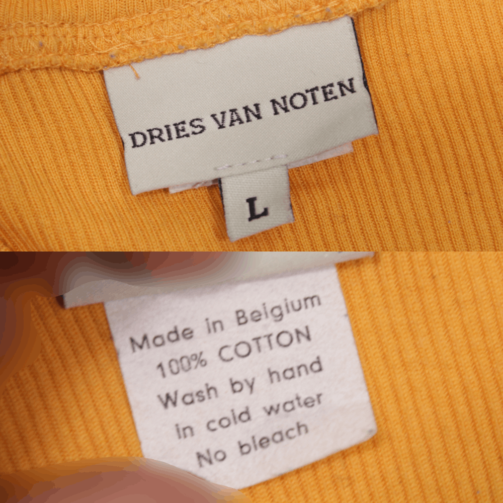 Dries Van Noten Ribbed Stretch Sweater 90S Vintage Size L / US 10 / IT 46 - 11 Thumbnail