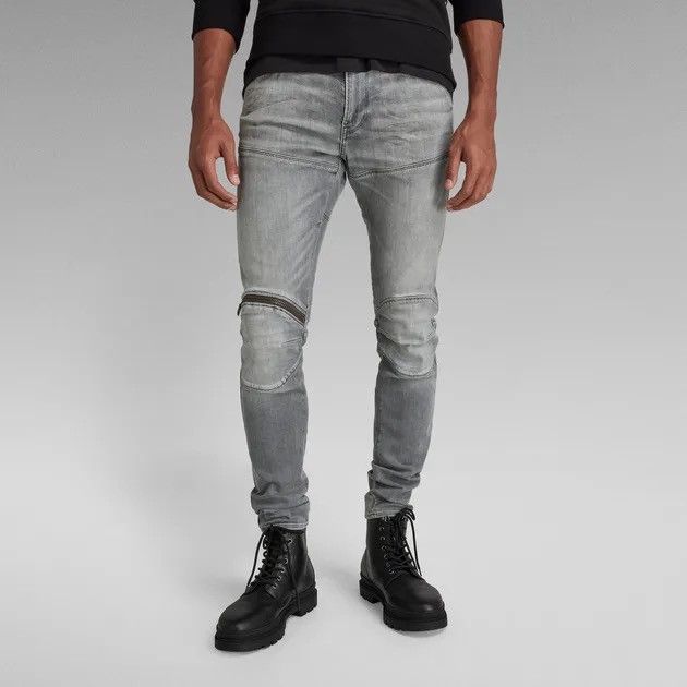 G-STAR RAW 5620 ZIP KNEE SUPER SLIM JEANS