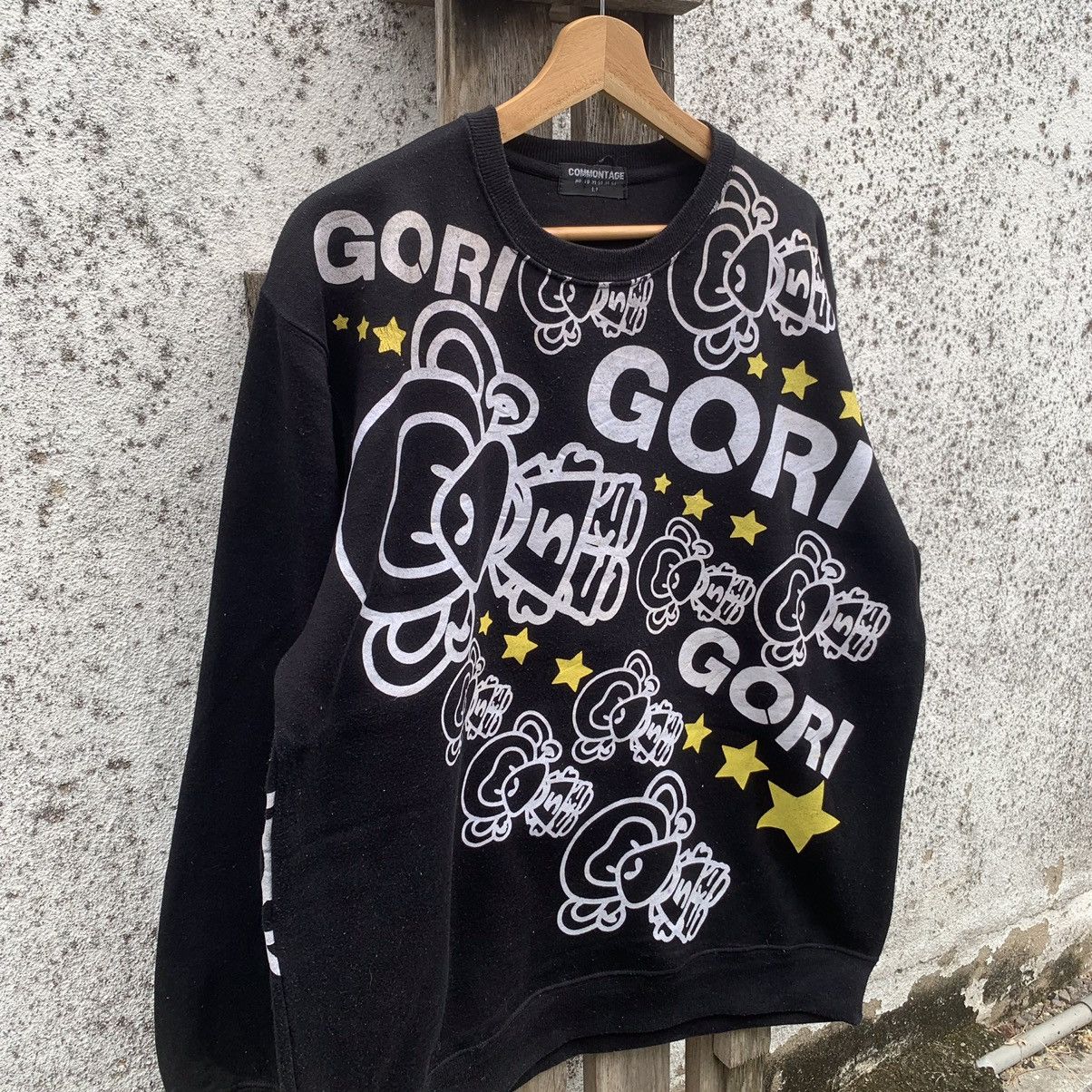Japanese Brand Commontage Japanese Sweater All Over Printed Gori Monkey Size US L / EU 52-54 / 3 - 2 Thumbnail