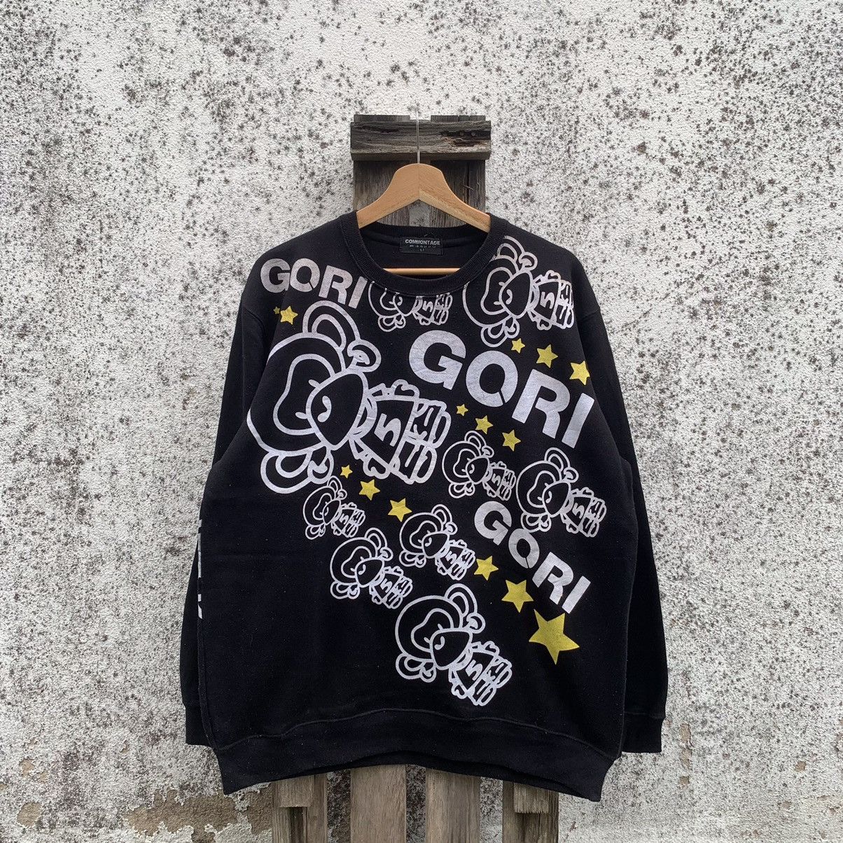 Japanese Brand Commontage Japanese Sweater All Over Printed Gori Monkey Size US L / EU 52-54 / 3 - 1 Thumbnail