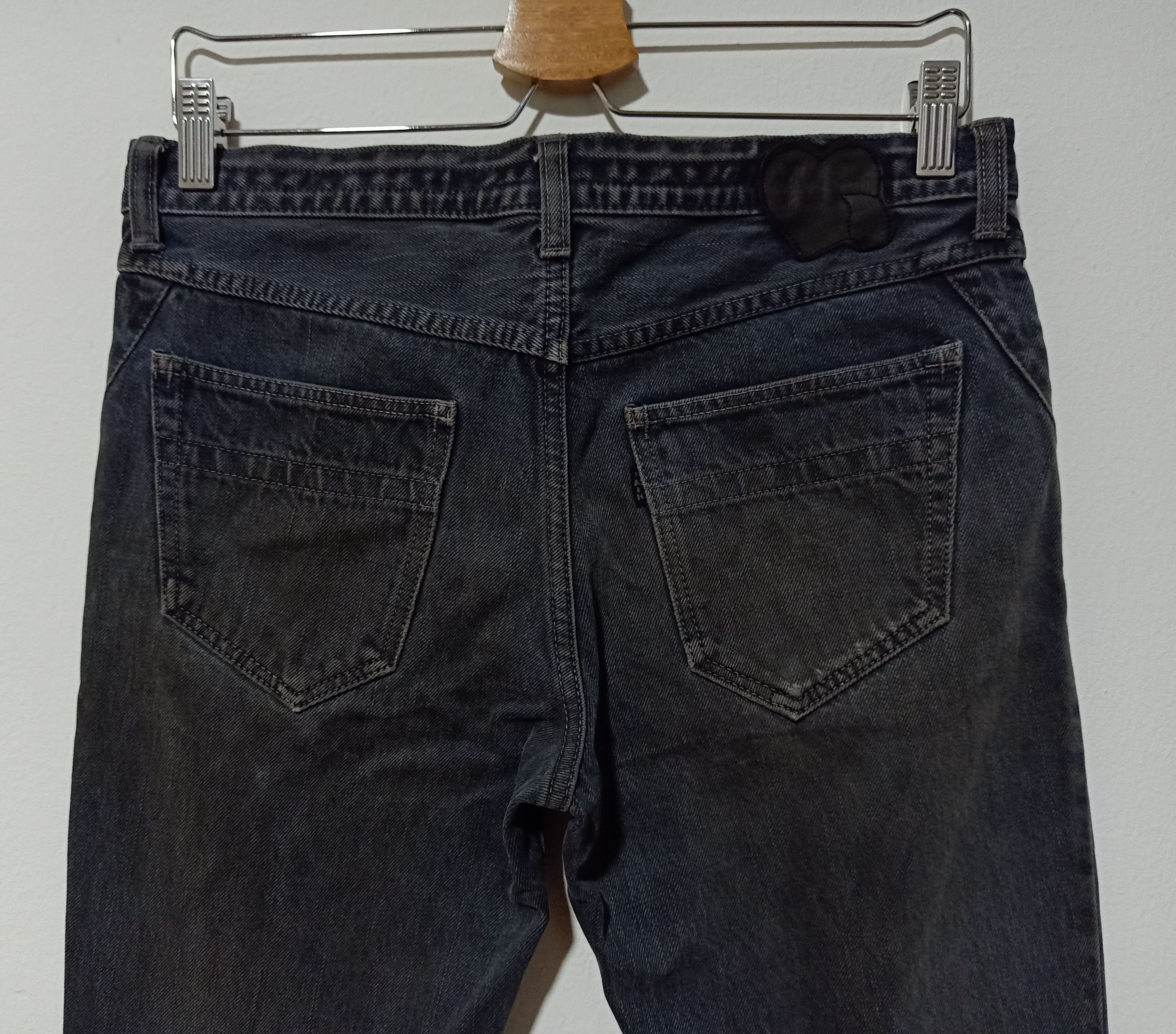 Number (N)ine NUMBER NINE DISTRESSED BLACK WAX FADED DENIM. Size US 31 - 4 Thumbnail