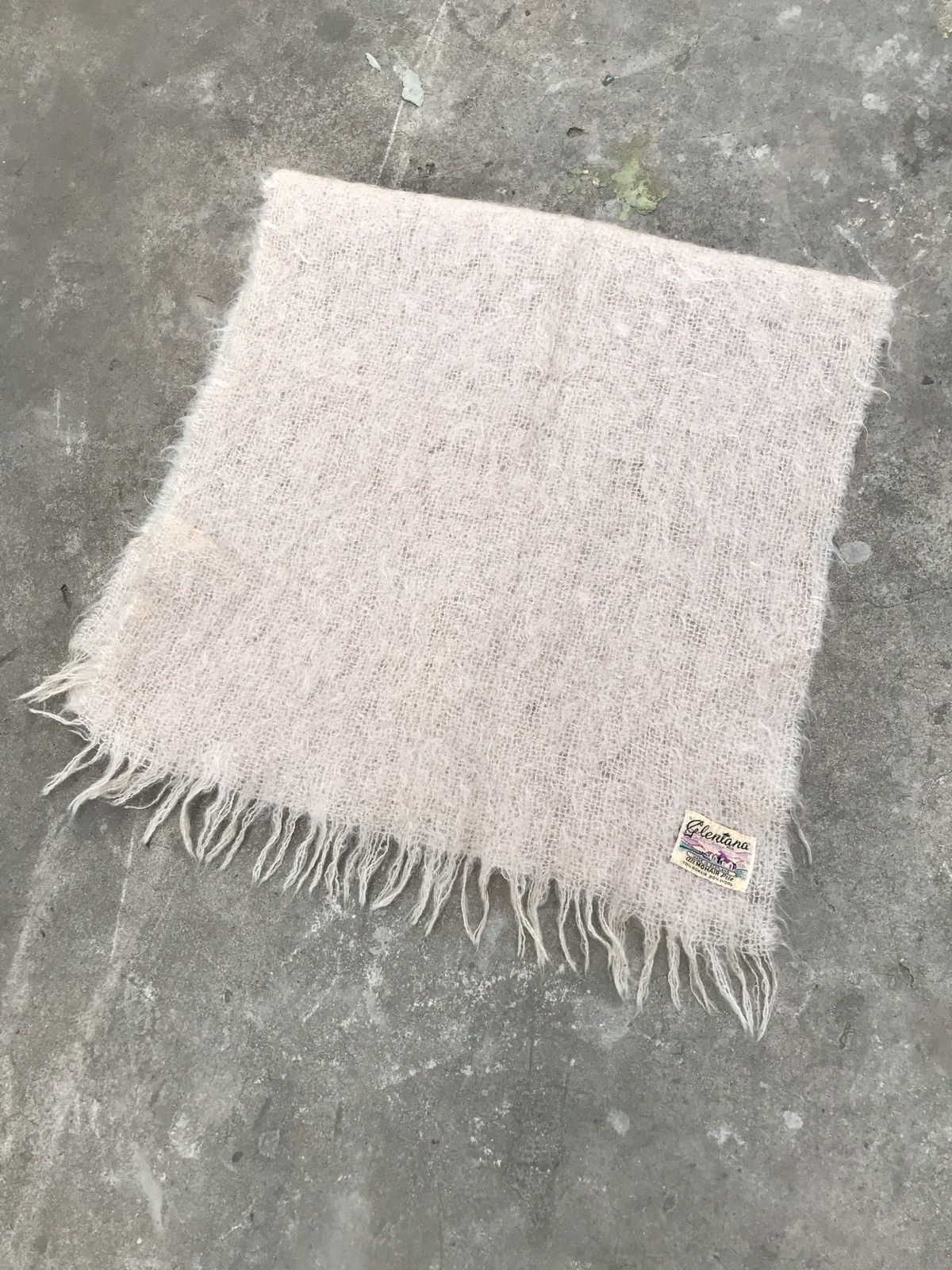 Vintage Mohair Glentana Vintage Scarf 80s Scotland Size ONE SIZE - 2 Thumbnail