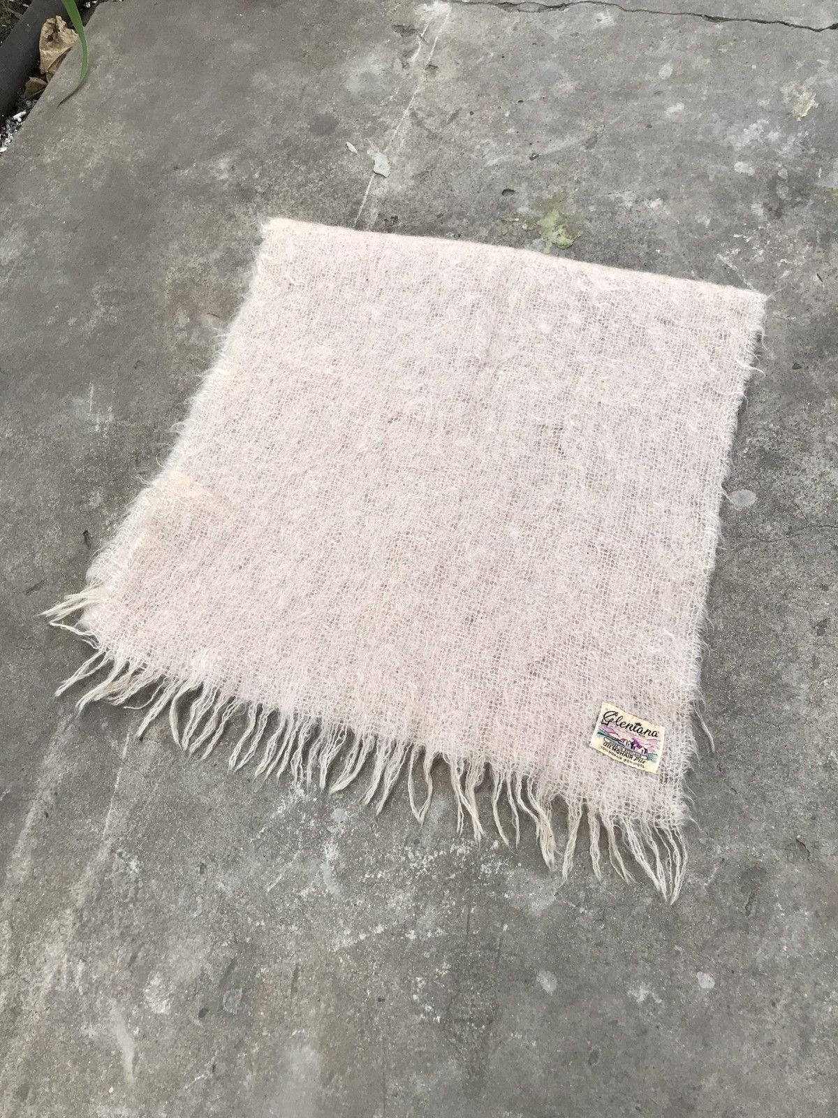 Vintage Mohair Glentana Vintage Scarf 80s Scotland Size ONE SIZE - 1 Thumbnail